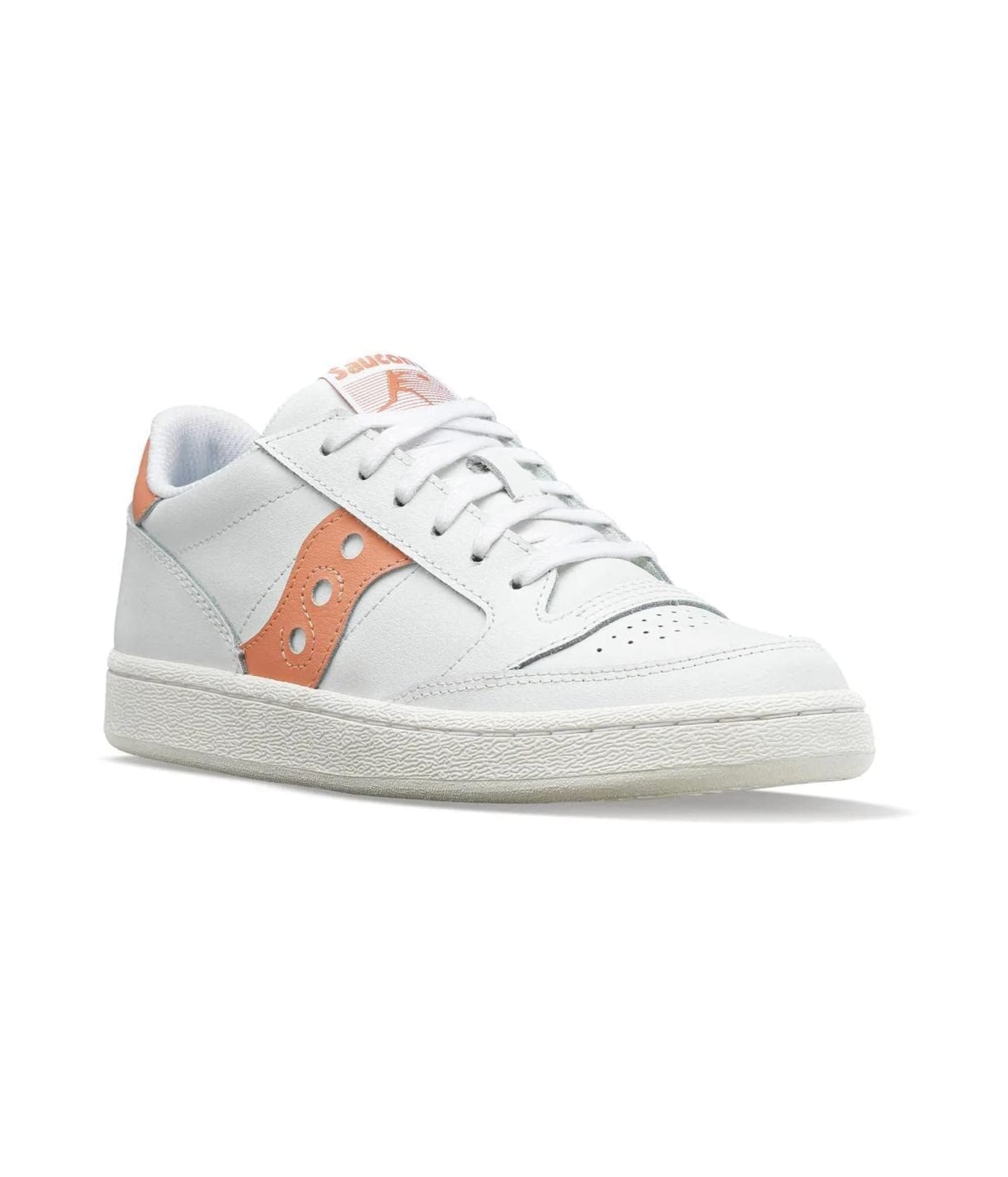 Saucony Women's Jazz Court Sneaker, White, 4.5 UK