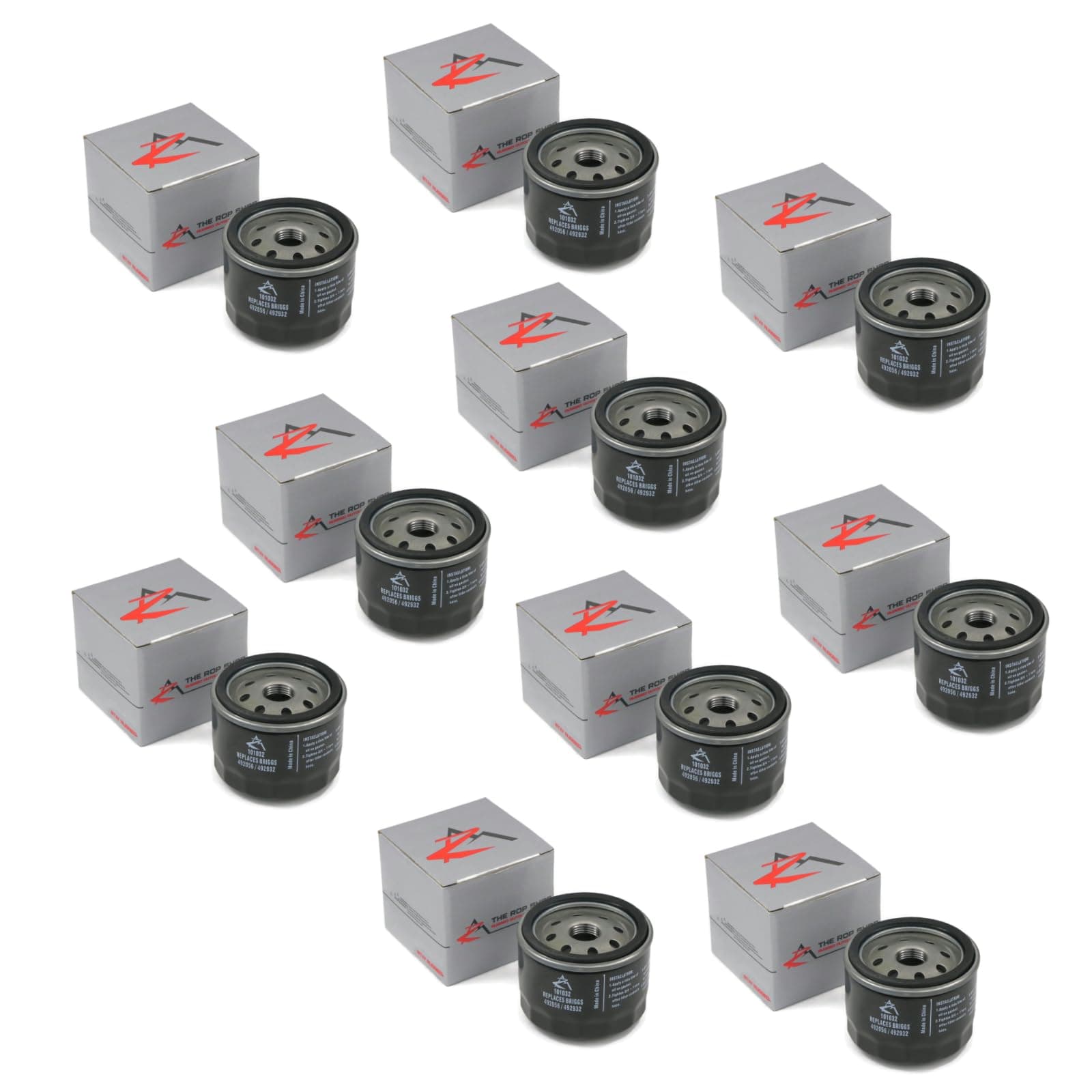 The ROP Shop (10) Oil Filters for Stens 120-485 Rotary 6929 Ferris 2102278X1 Hustler 602581