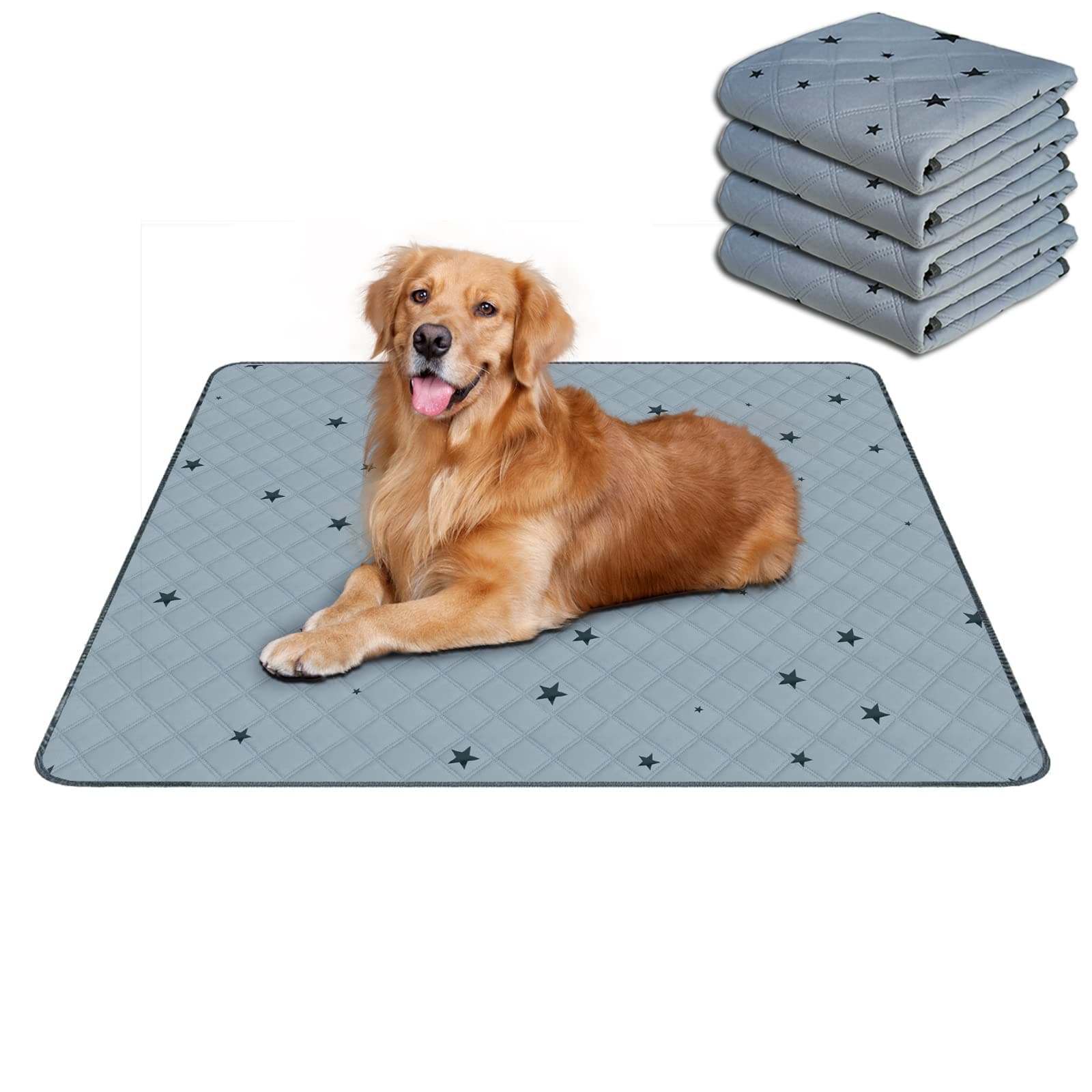RIOUSSI Reusable Pee Pads for Dogs, Puppies. Washable, Absorbent, Leakproof
