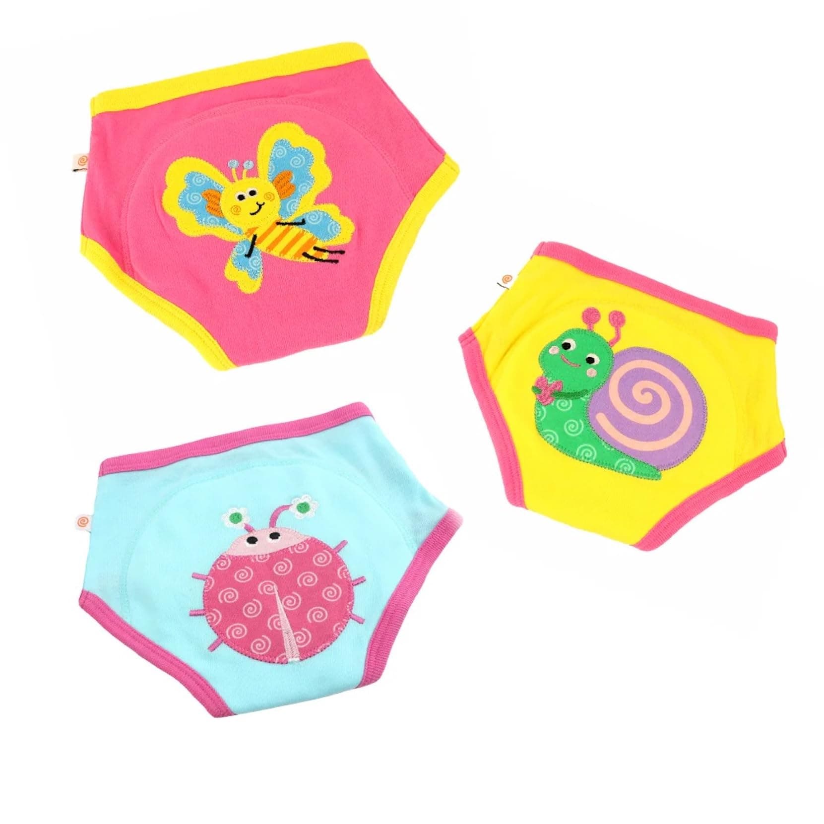 Zoocchini Organic Cotton Potty Training Underwear for Toddlers & Infants – Soft & Absorbent, Reusable Underwear for Boys & Girls, Transition from Diapers Garden Creatures 3T-4T