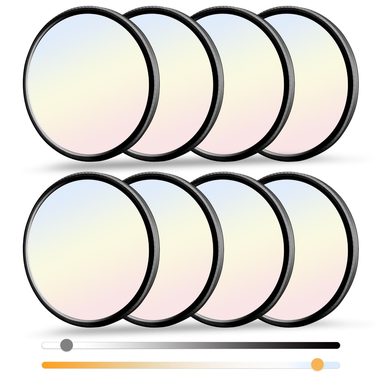 8 Pack 12 Inch 3200LM Dimmable 28W LED Flush Mount Ceiling Light Fixture 3000K-6000K 5 Color Temperature in One Slim Round Flat Ceiling Lamp for Living Bedroom Kitchen Laundry Black ETL Listed
