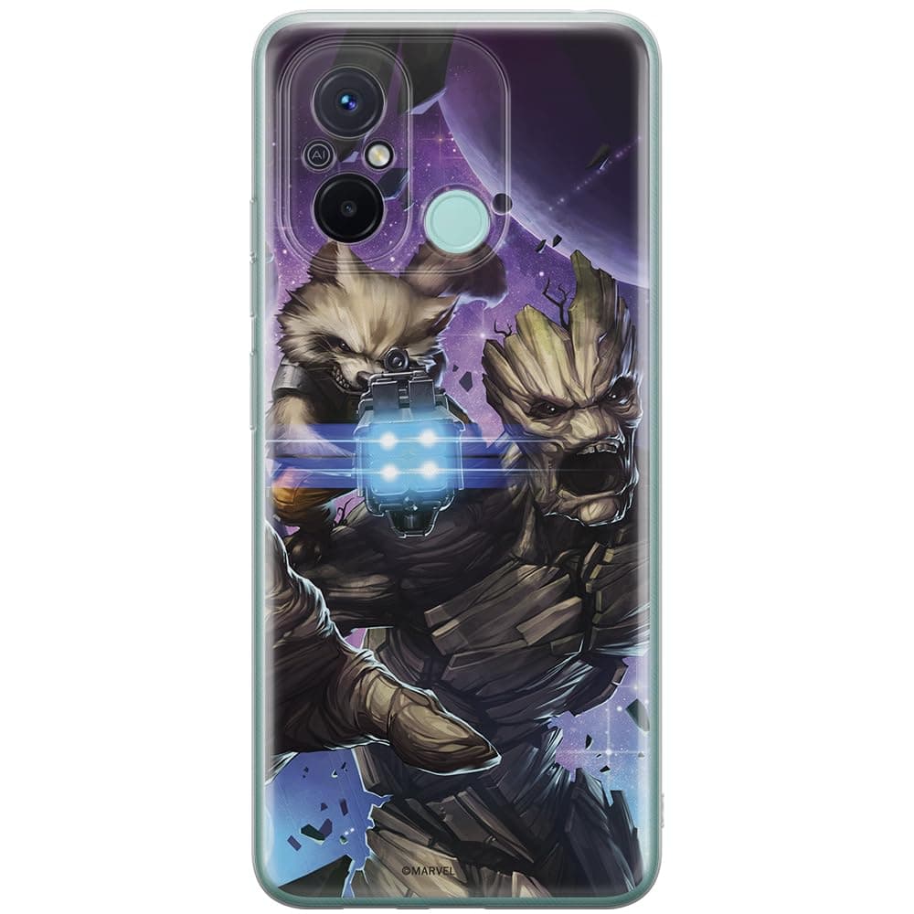 ERT GROUP Mobile Phone case for Xiaomi REDMI 12C/ REDMI 11A Original and Officially Licensed Marvel Pattern Guardians of The Galaxy 006 adapted to The Shape of The Mobile Phone, case Made of TPU
