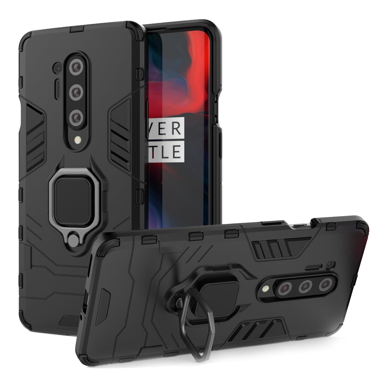 Anvzle for OnePlus 8 Pro Case, for OnePlus 8 Pro Case Dual Layer Protective Heavy Duty Armor Full-Body Shockproof Rugged [Military-Grade] Protective，with Magnetic Stand Phone Cover