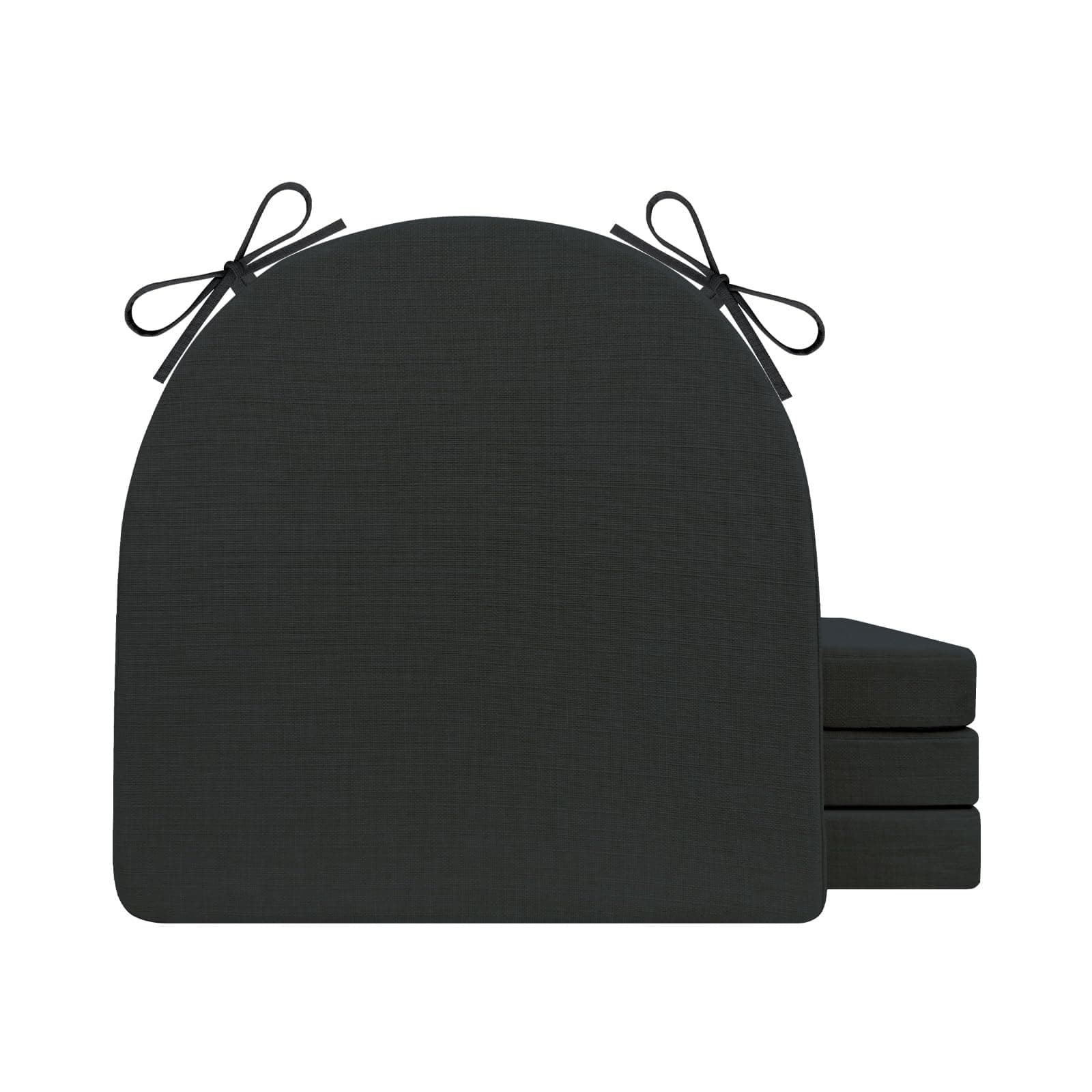 RuzRhyth Chair Cushions for Dining Chairs Black4