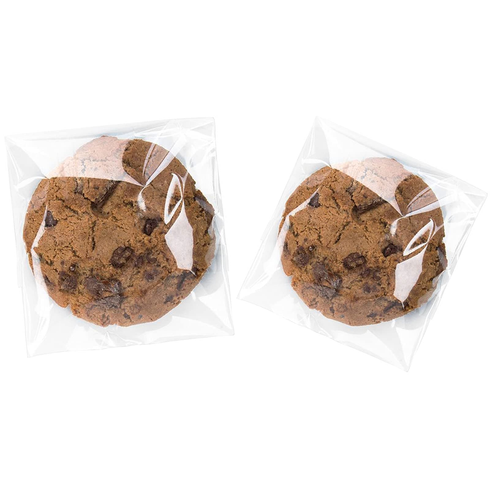 Self Sealing Cellophane Bags,5x7 Inch Cookie Bag,Clear Resealable Cellophane Bags Self Adhesive for Packaging Gifts, Products,100 Pcs