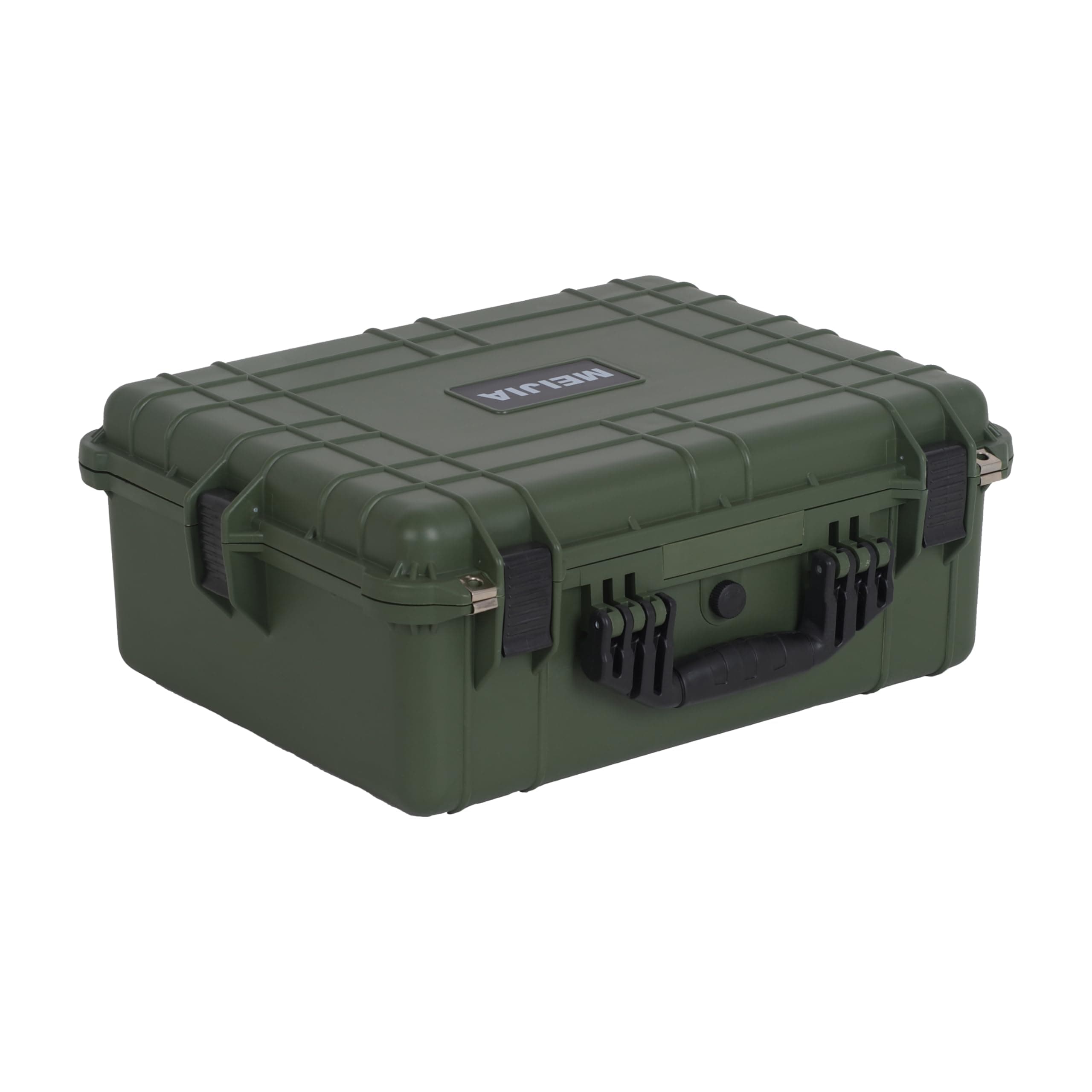 MEIJIA All Weather IP67 Waterproof Hard Protective Case, Hard Camera Case with Customizable Foam, Perfectly Protection of Camera, Drones, Pistols,Lens, Equipments (Green, 20.62 x16.85x8.11inches)