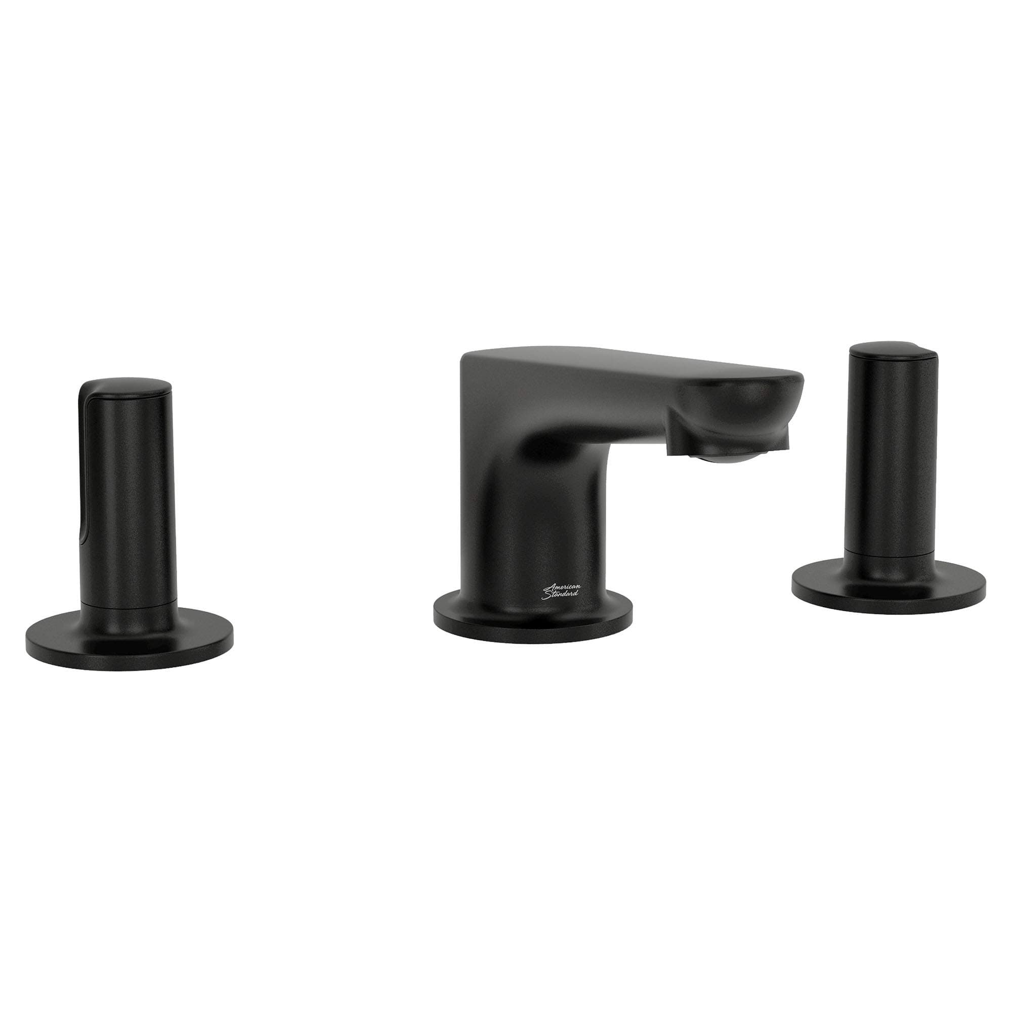 American Standard 7105877.243 Studio S Widespread Low-Spout Faucet with Lever Handles, Matte Black
