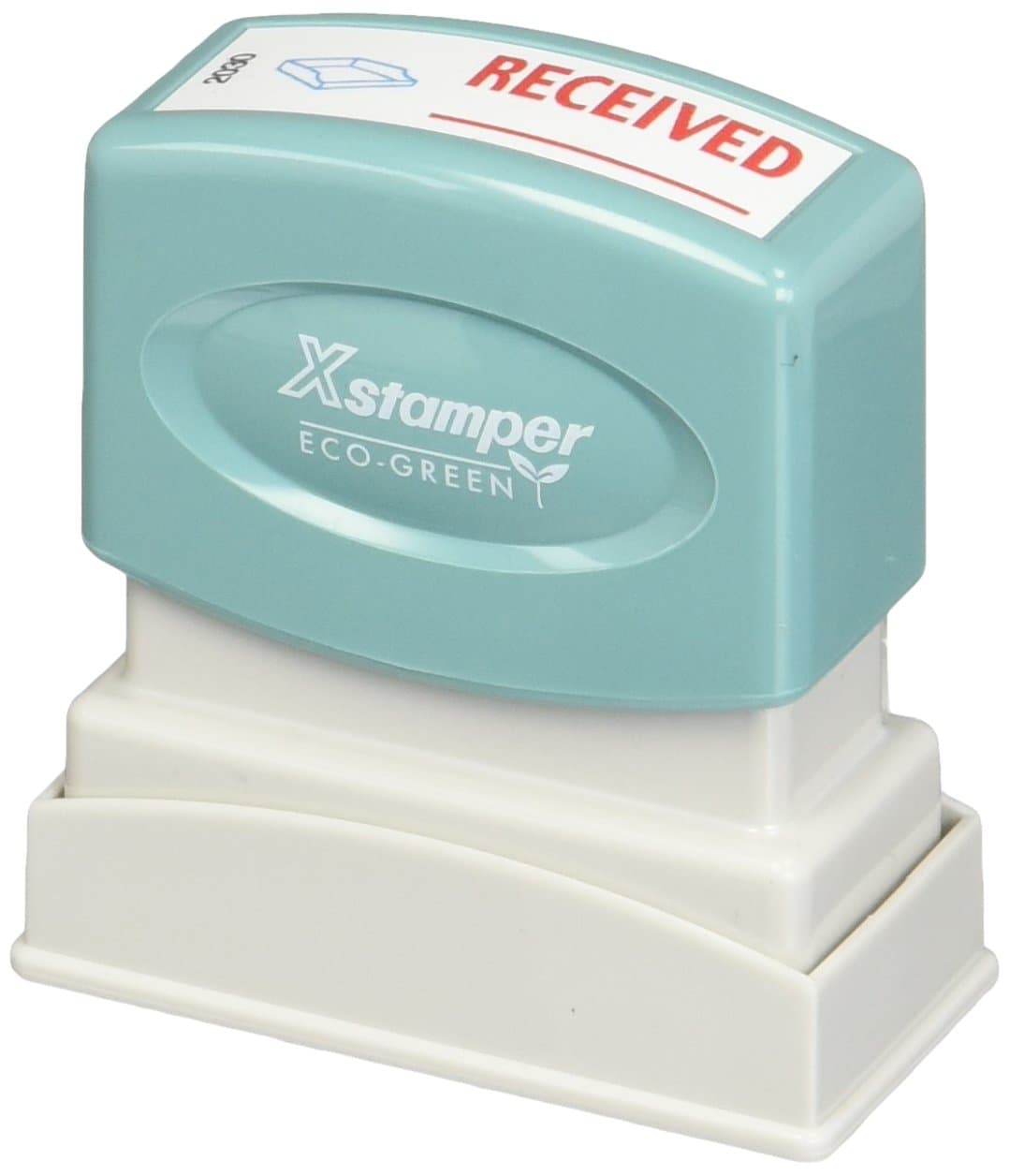 SHACHIHATA INC "Received" Ink Stamp, 1/2 x 1-5/8 Inches, Blue/Red Ink (XST2030)