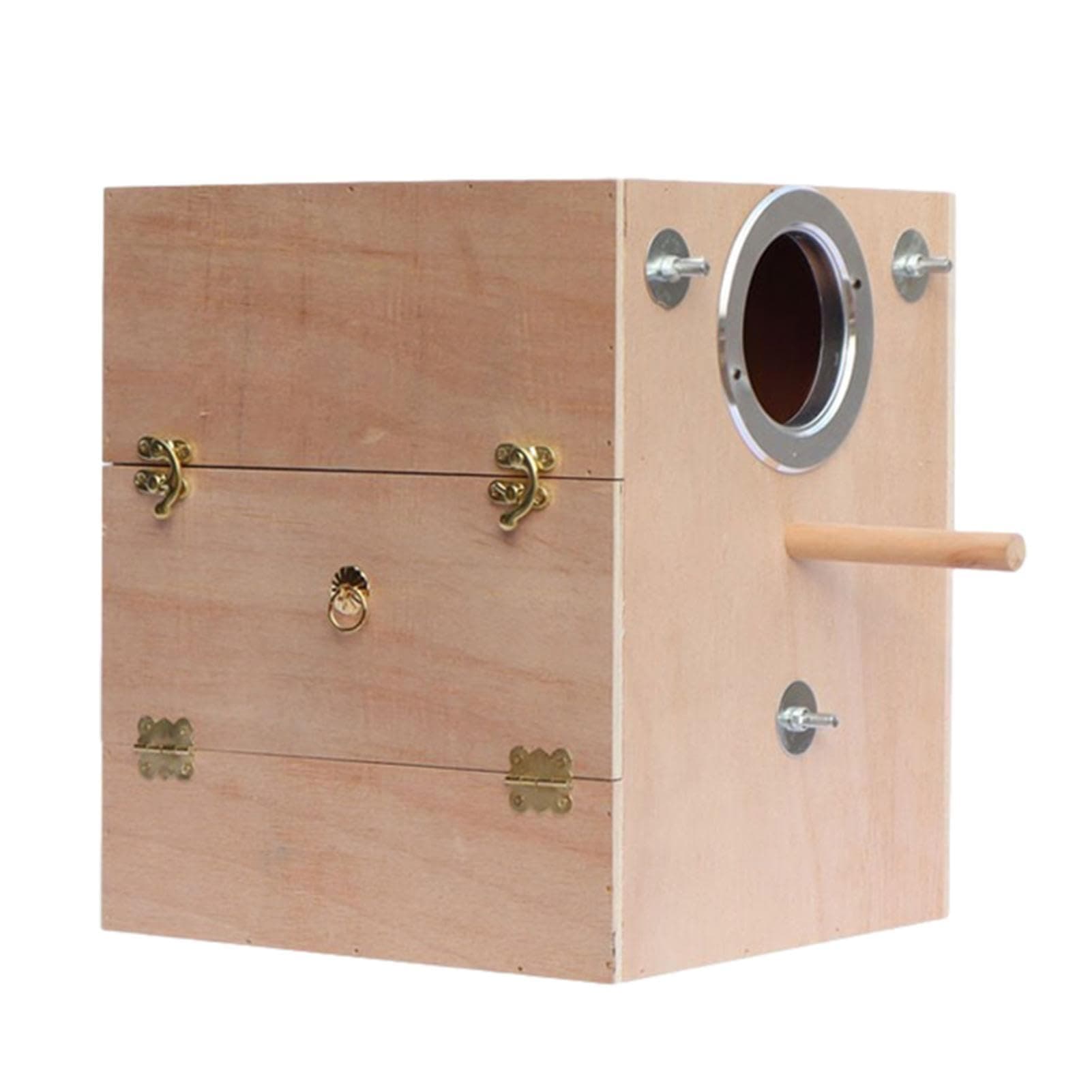 Parakeet Bird Breeding Nest Boxes - Parrot Mating House Wood Aviary Budgie Cage | Nesting Box for Parrots, Pigeons, Parakeet, Cockatiel Buogint
