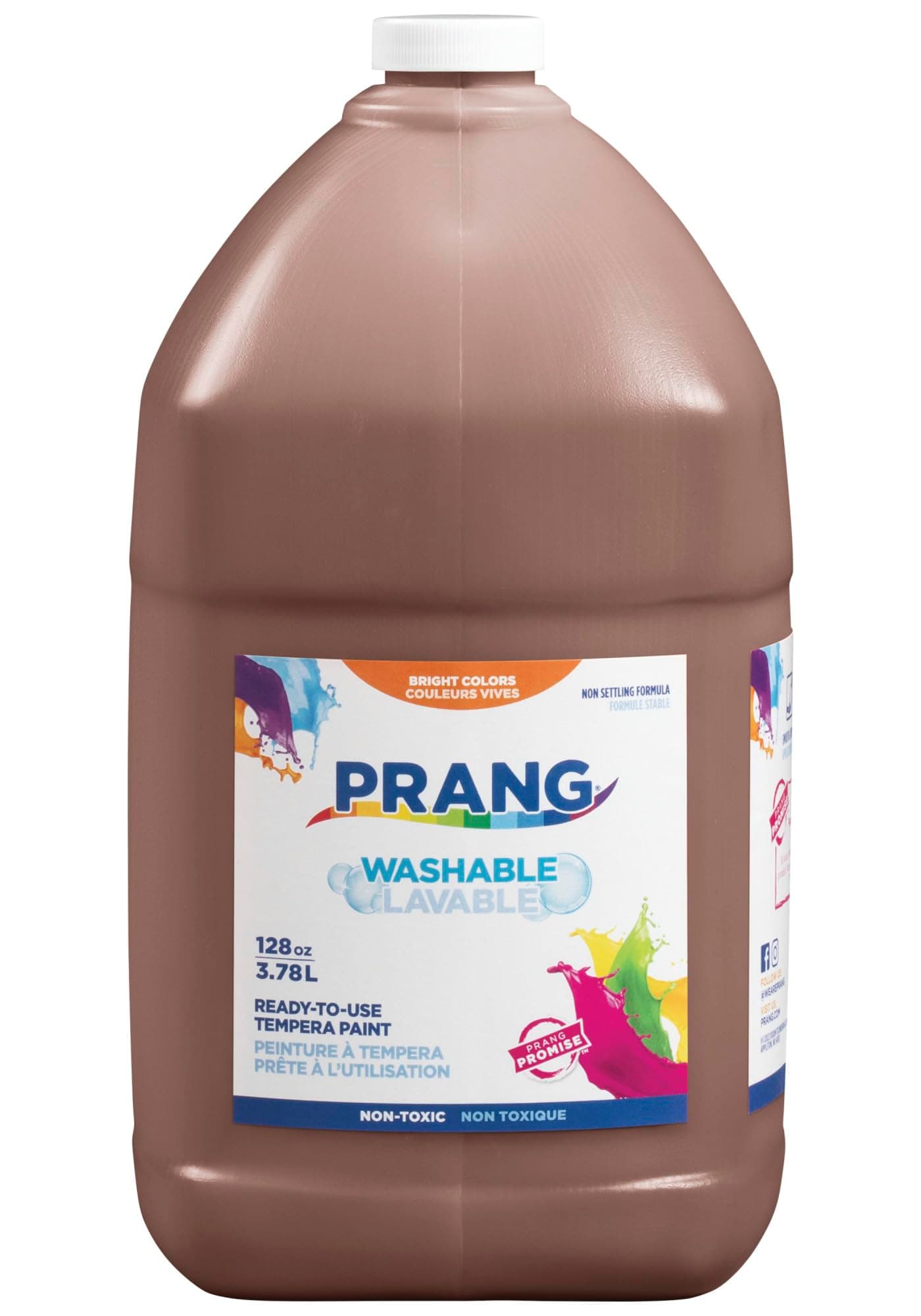 Prang 10608 Prang Washable Paint, Gallon Size, Brown, 1-Unit