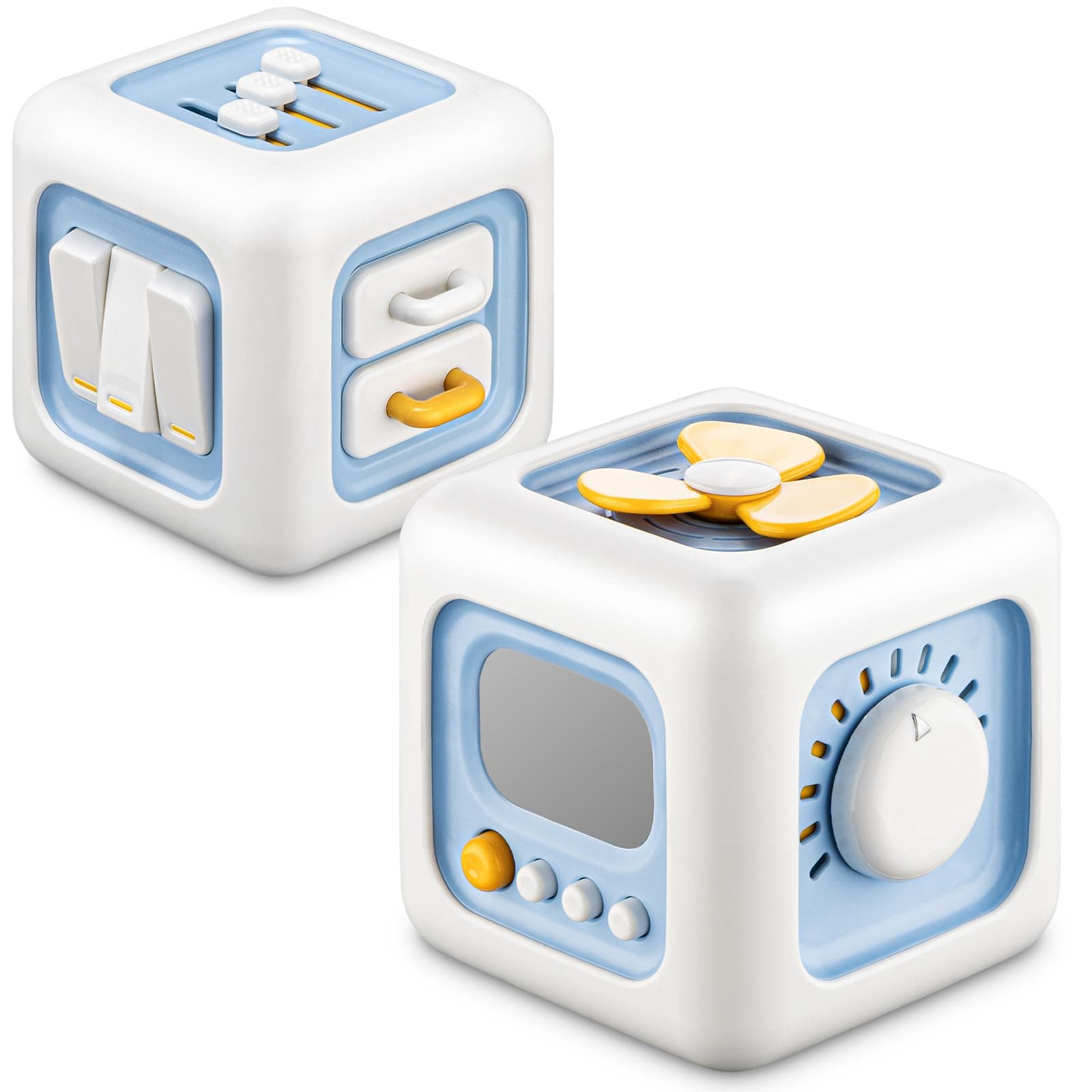 lisfiva Montessori Busy Cube Travel Sensory Toy