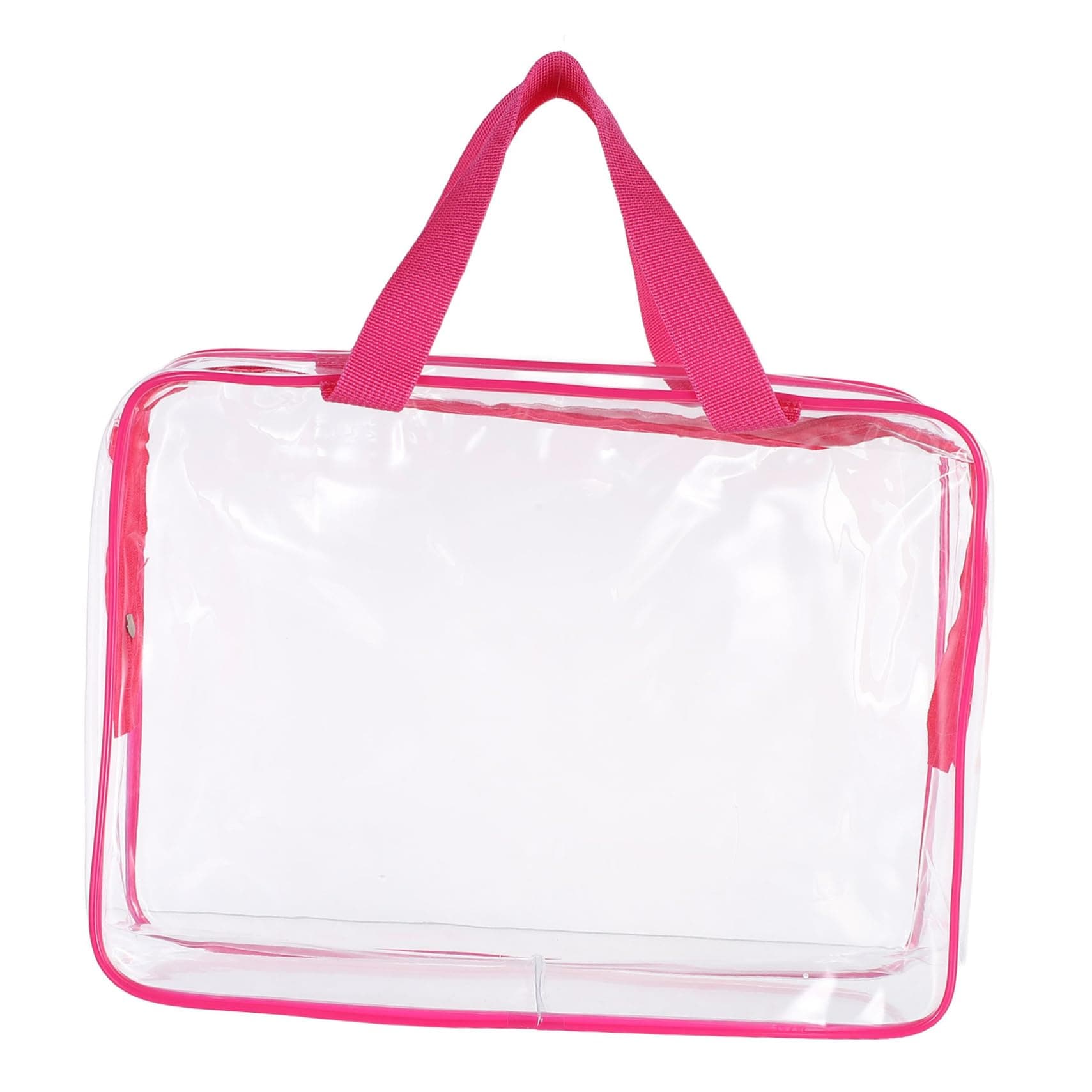 QUMIIRITY 4pcs Clear PVC Storage Bags with Zipper for Large Organizers for Building Blocks Puzzles Mini Plush