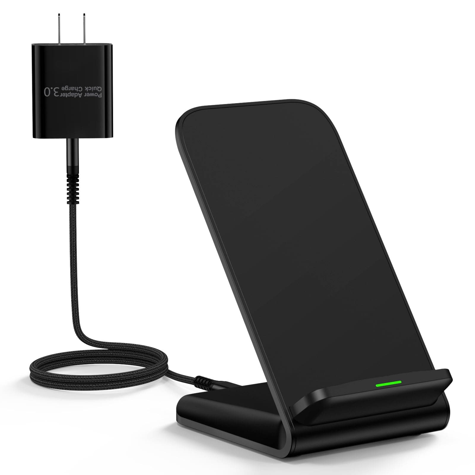 Samsung Wireless Charger Charger Pad Fast Charging Stand for Samsung Galaxy S26 S25 Ultra S25FE S25 Plus S24FE S23FE S22, Android Wireless Charger 15W for Pixel 10 9, iPhone 17 16, with 18W Adapter