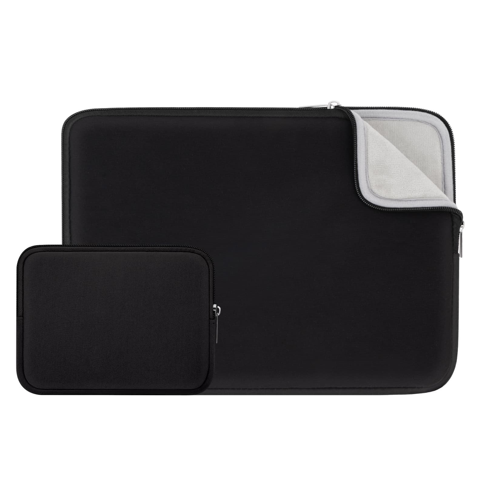 RAINYEAR 15.6 Inch Laptop Sleeve Carrying Case with Accessories Bag, Black