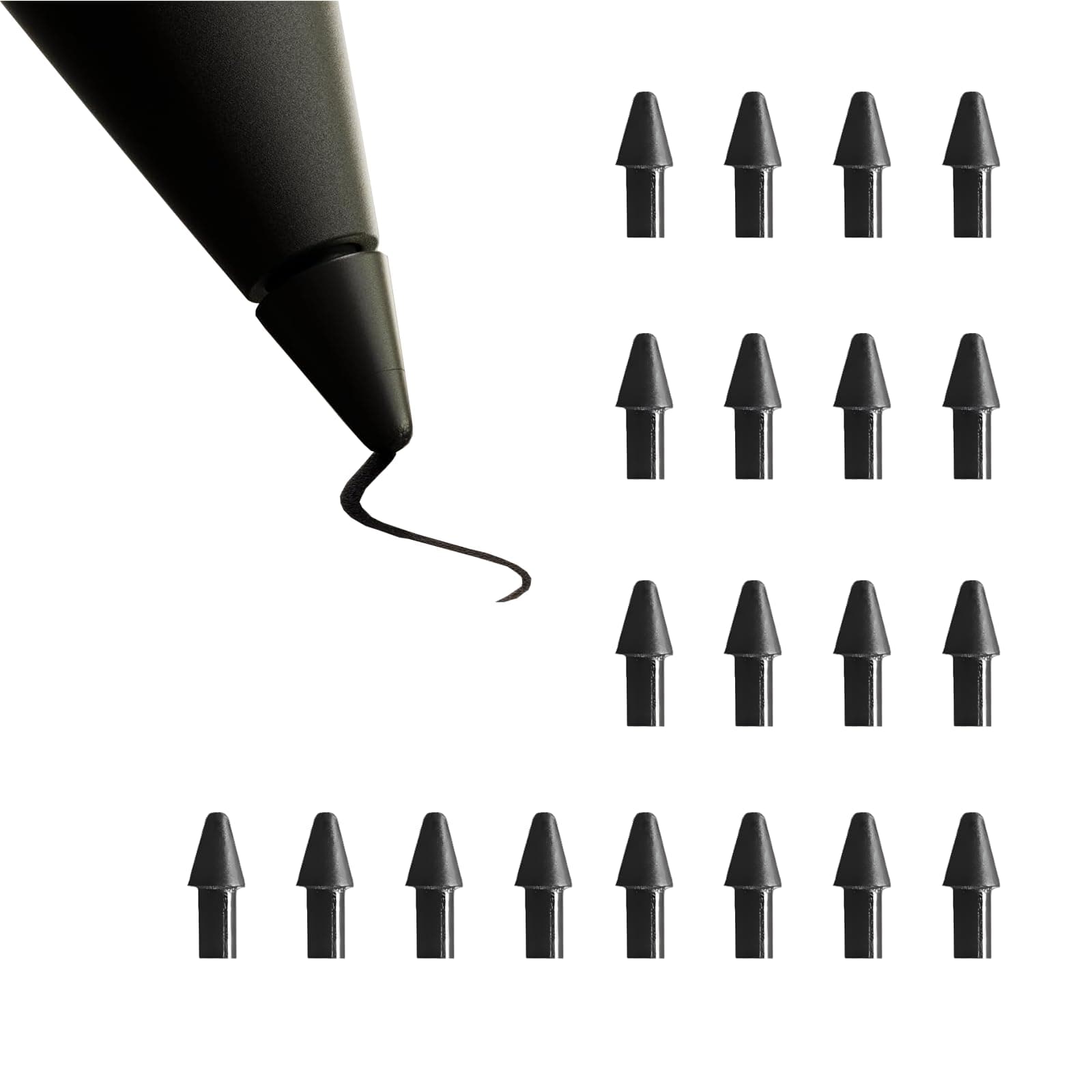 RKItE 20pcs Tips for Remarkable Paper Pro Pen Tips Replacement (Carbon-Filled*20)