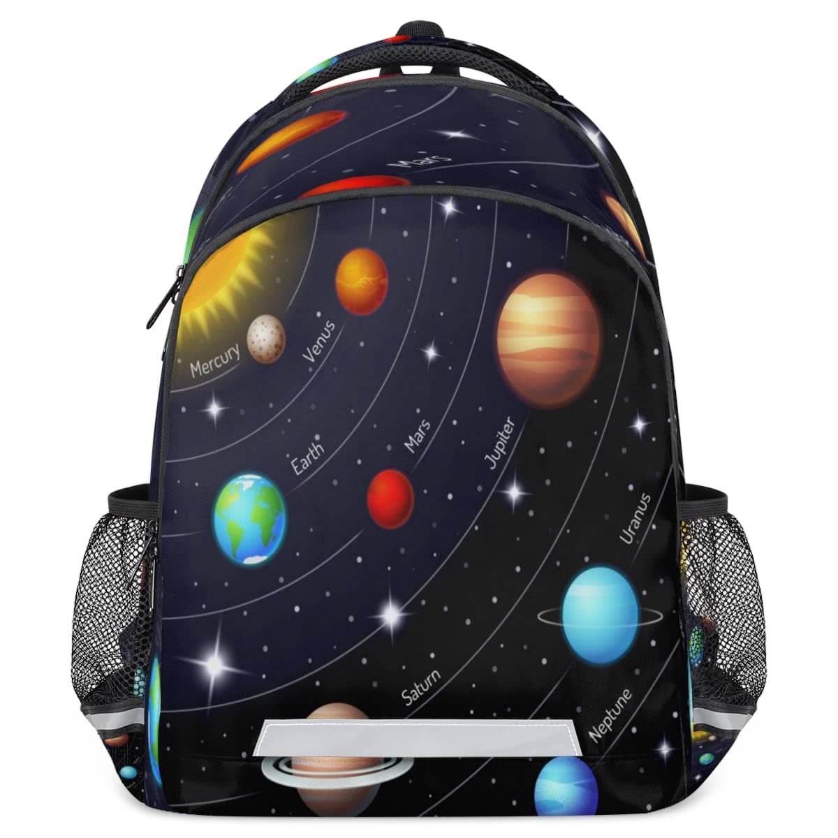 Solar System Planet Print School Backpack Mochila for Boys Girls Teens College Students Backpack Laptop Backpack Travel Backpacks Bookbag Daypack, Multi, Large