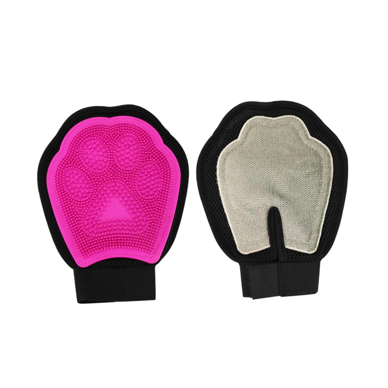Sosoport Pet Grooming Gloves for Cats Dogs Bath Massage Gloves Soft Easy to Use for Pet Hair Removal