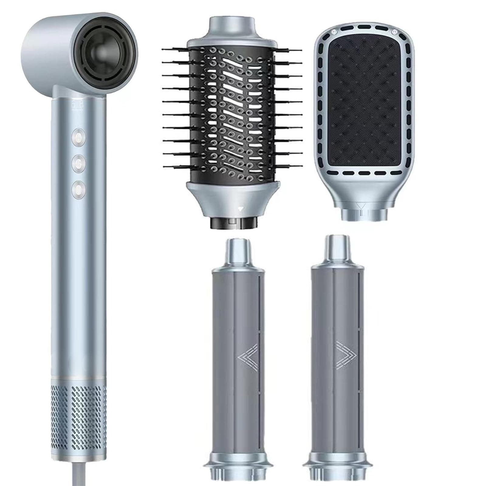 5 in 1 Hot Hair Dryer Brushes, High Speed Blow Dryer Brush, 11,0000 RPM Hair Brush Styler with Travel Bag, Multi-Styler with Auto-Wrap, Hot Hair Dryer Brush for Fast Drying, Curling, Smoothing, Volumizing (G)