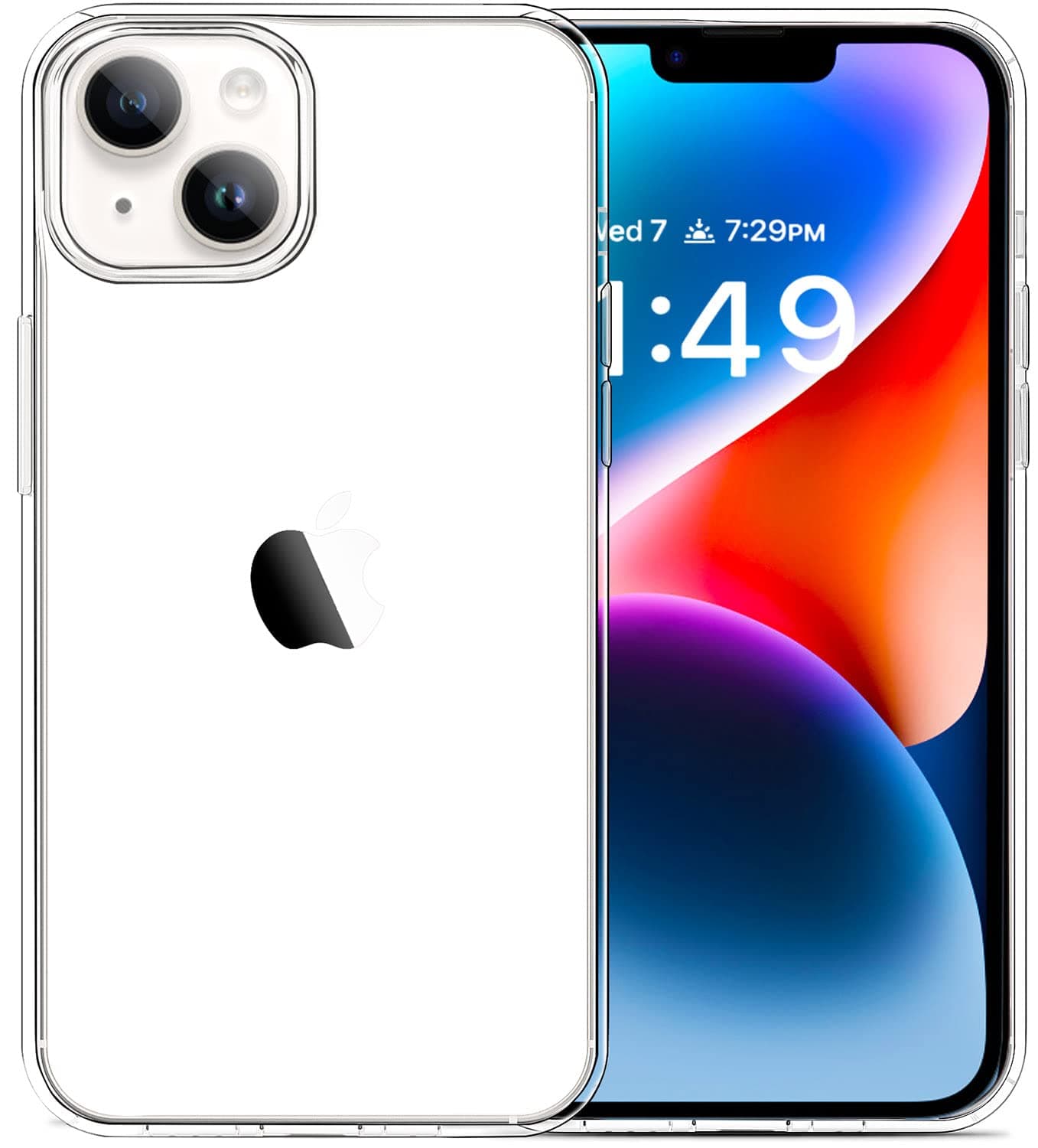 JJGoo Compatible with iPhone 14 Plus Case, Clear Soft Shockproof Protective Slim Thin Phone Bumper Cover for iPhone 14 Plus - 6.7 inch 2022
