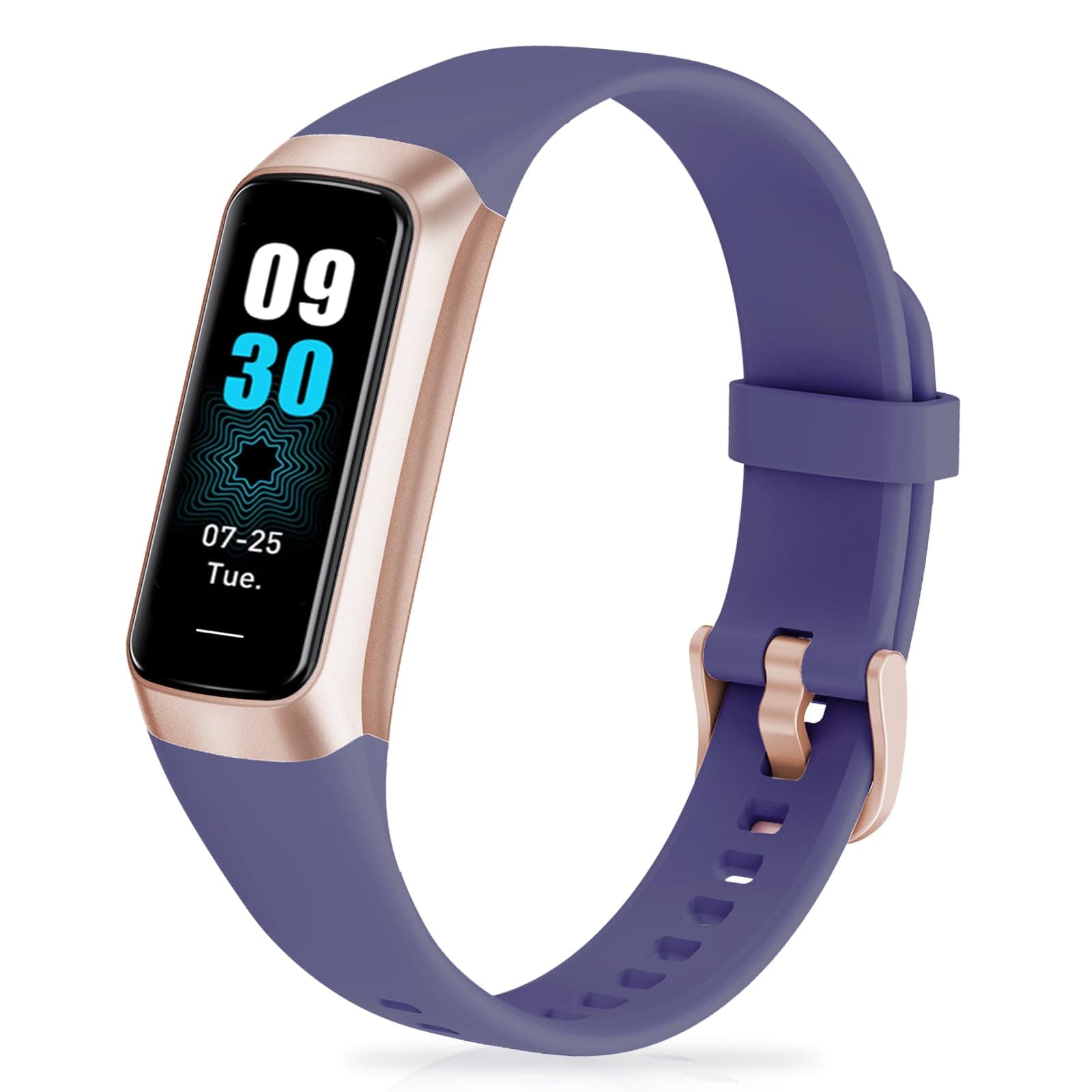 Zeacool Fitness Tracker with 24/7 Heart Rate, Blood Oxygen Blood Pressure Sleep Monitor, Activity Trackers 5 ATM Waterproof,Step Calorie Counter Pedometer Health Smart Watch for Women Men Purple