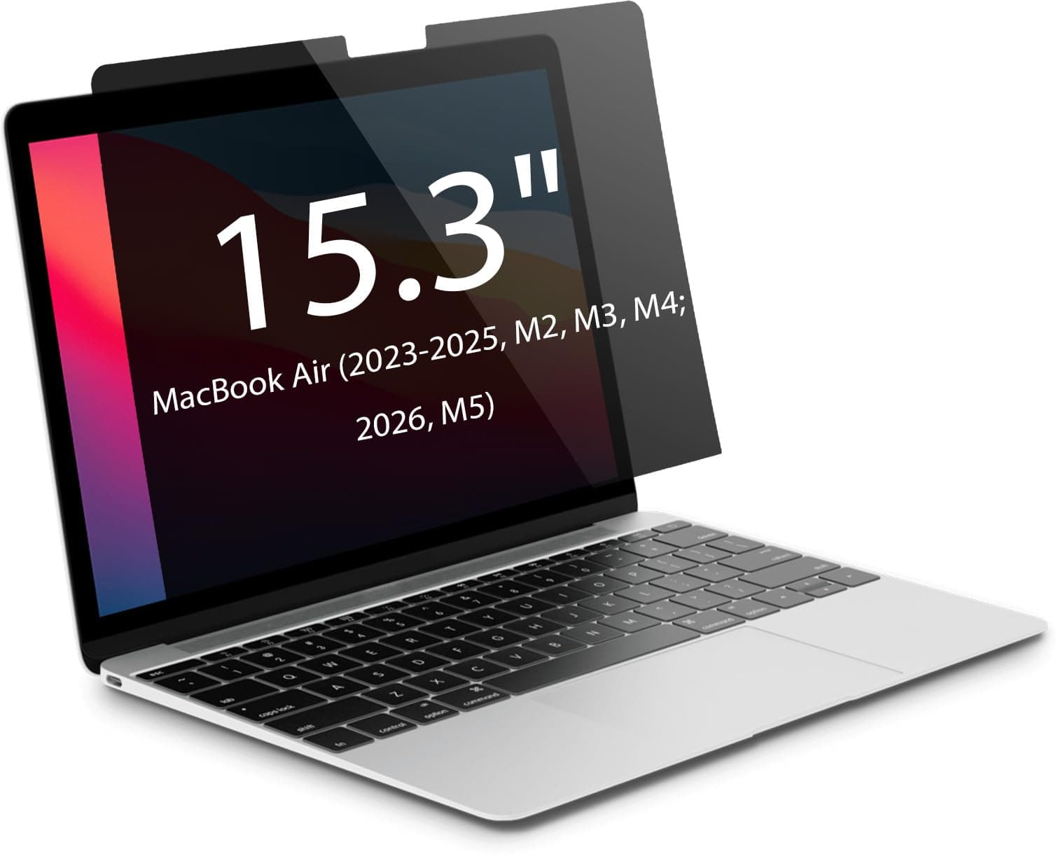 IRUYO FL Magnetic Privacy Screen for MacBook Air 15 inch (2023-2026, M2, M3, M4, M5), Detachable Screen Protector, Blue Light Blocking, Anti Glare Protector and Privacy Filter Shield