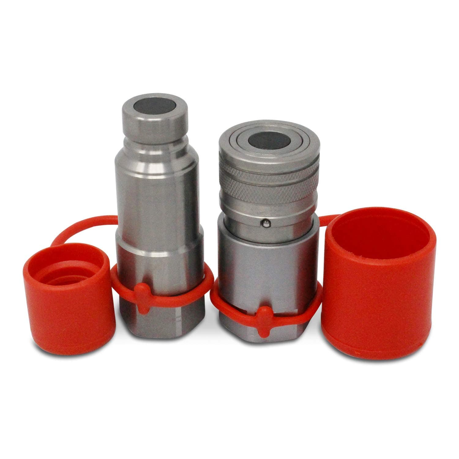 Flat Face Connect Under Pressure Hydraulic Quick Connect Coupler Set, 1/2? NPT Thread