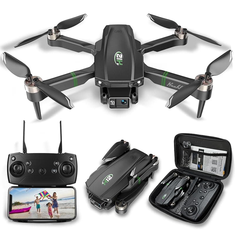 Drones for Adults with Camera 4K, Mini 1080P Drone with Camera, Altitude Hold, One Key Take Off/Landing, Headless Mode, 3D Flip, 3 Speed Mode, Foldable Remote Control Drone with 2 Batteries for Beginners