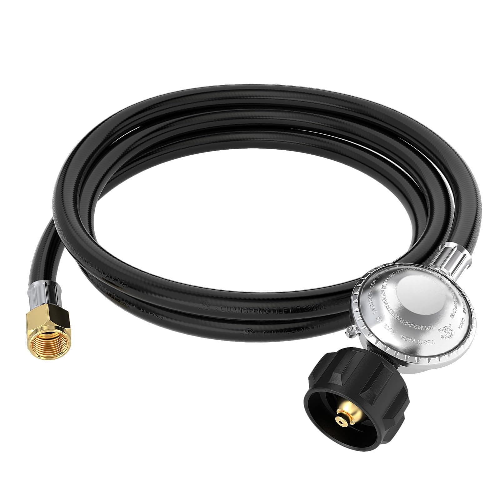 CALPOSE 6 Feet Propane Hose with Regulator, Gas Grill Regulator and Hose