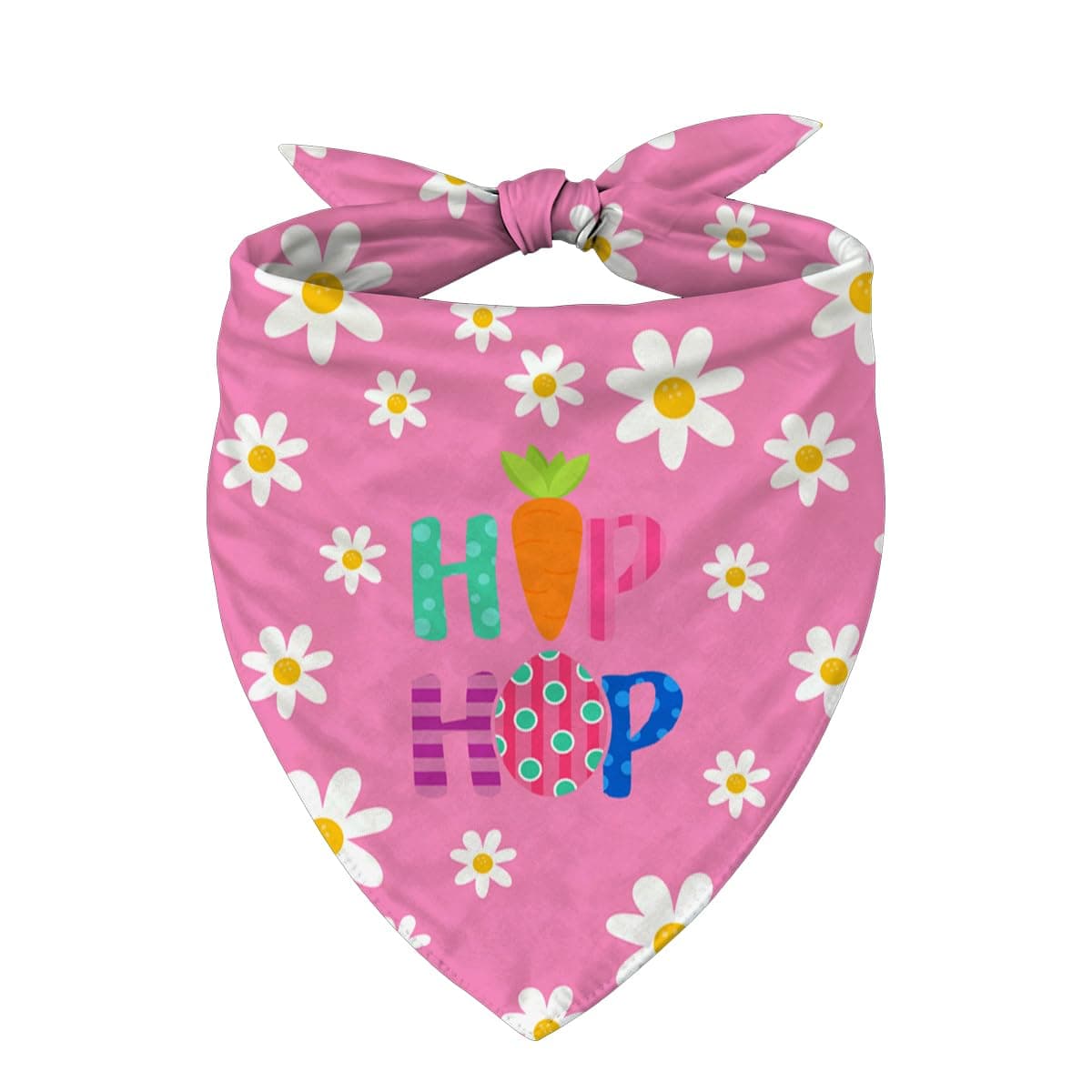 Easter Dog Bandanas, Cute Bunny & Egg Hunt Pet Scarves for Boy and Girl, Colorful Easter Triangle Bandanas for Small Medium Dogs