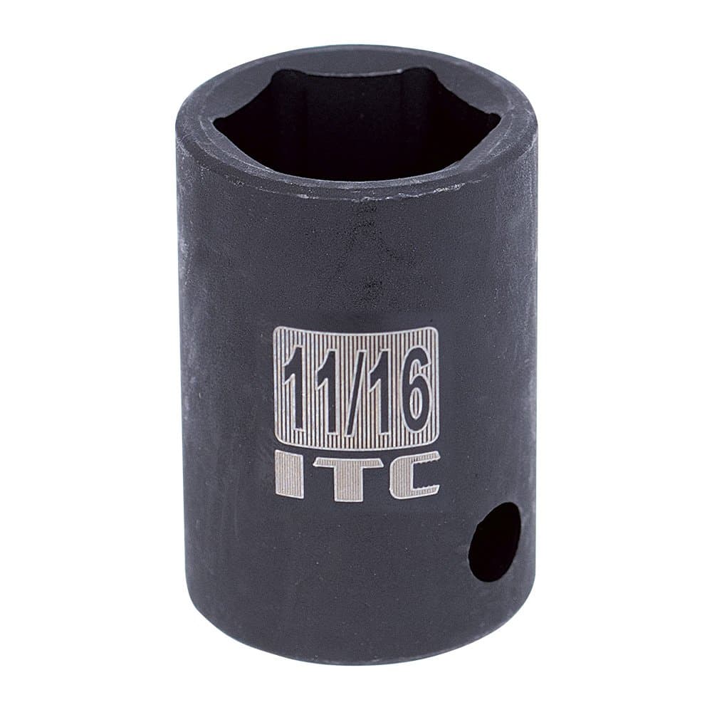 ITC 1/2-Inch Drive, 22mm, Regular, 6 Point, Metric Impact Socket, 26322