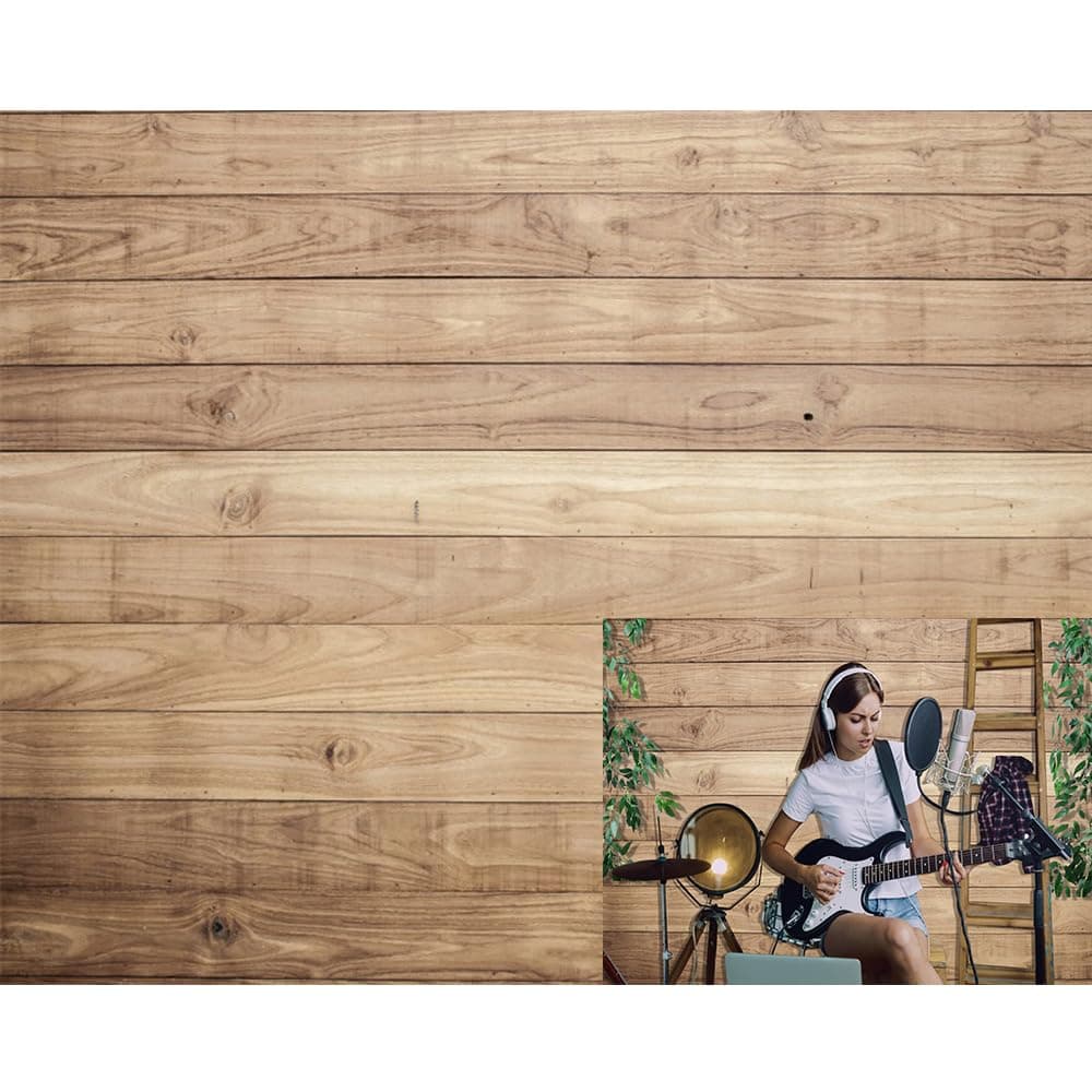 Caaerttply Wood Backdrop Wooden Backdrops for Party Photography Background 10x8ft Rustic Light Brown Wood Panel Photo Backdrop Birthday Baby Shower Wedding Video Backdrop Kids Adults Portrait Banner