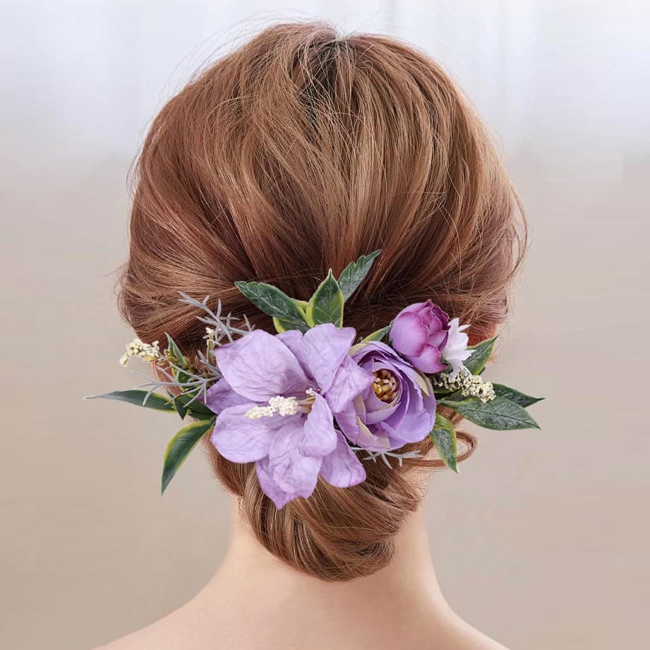 BUNNY LULU Flower Hair Clip for Women - Elegant Hair Accessory for Wedding