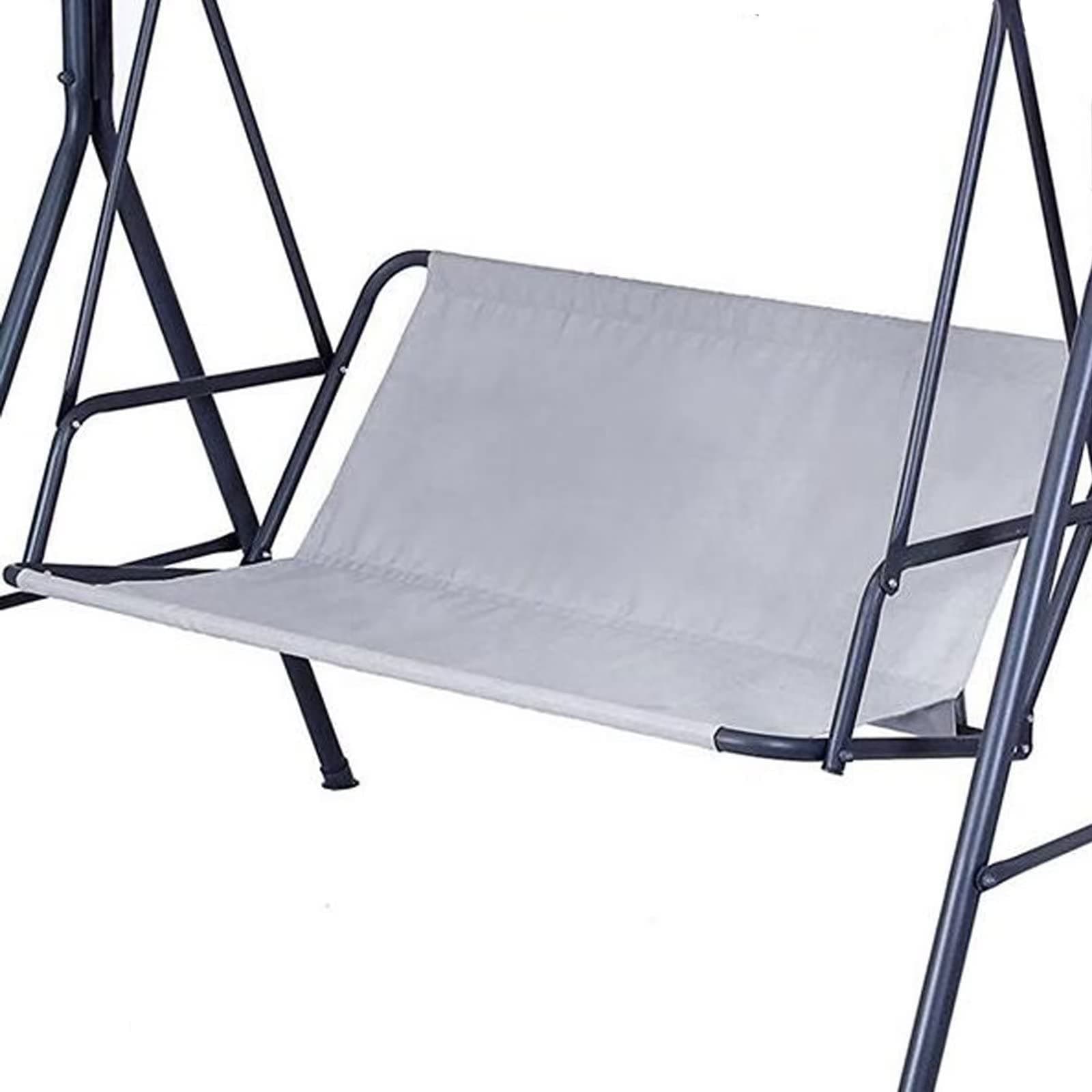 Typutomi Swing Seat Cover Replacement, 600D Thickened Oxford Waterproof Chair Bench Cover Outdoor Cushion for 2/3 Seat Patio Garden Swing Chair (Grey, XL - 56.7x21.7x17.7in)