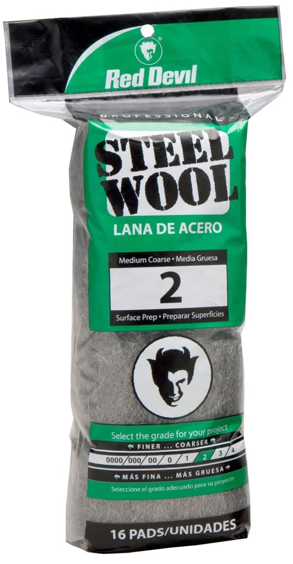 Red Devil 03156 Steel Wool, Gray, 96 Count