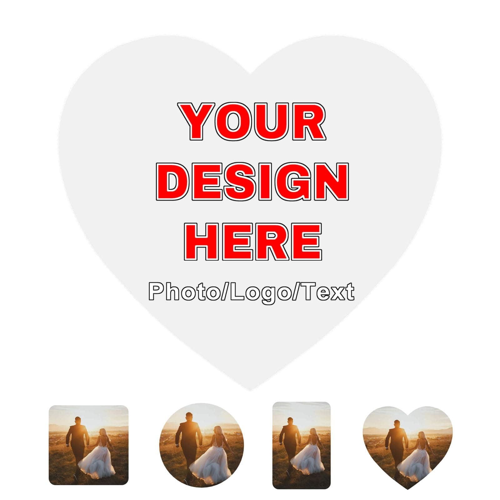 Custom Magnets for Fridge Personalized Magnet Print Your Picture Text Refrigerator Locker Use Customized for Home Kitchen Office Decor, Valentines Day Birthday Gifts Heart Acrylic - Multi Color