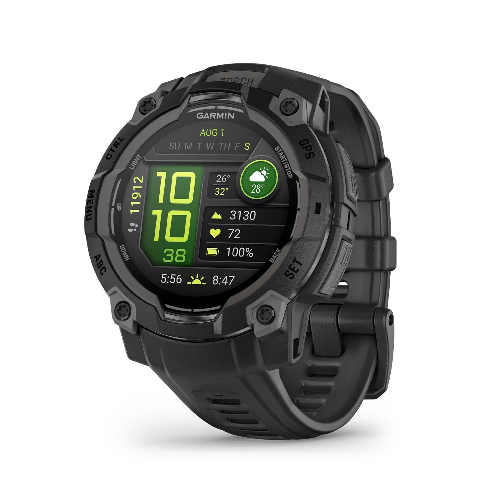 Garmin Instinct 3, 45 mm, GPS-Multisport-Smartwatch, Schwarz