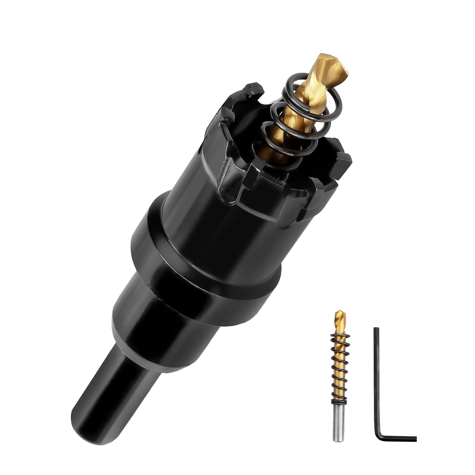5/8" (16mm) Tungsten Carbide Tip Hole Saw with Pilot Bit, Metal Drill Bit, Hole Cutter for Stainless Steel, Steel, Iron, Copper, Brass, Plastic