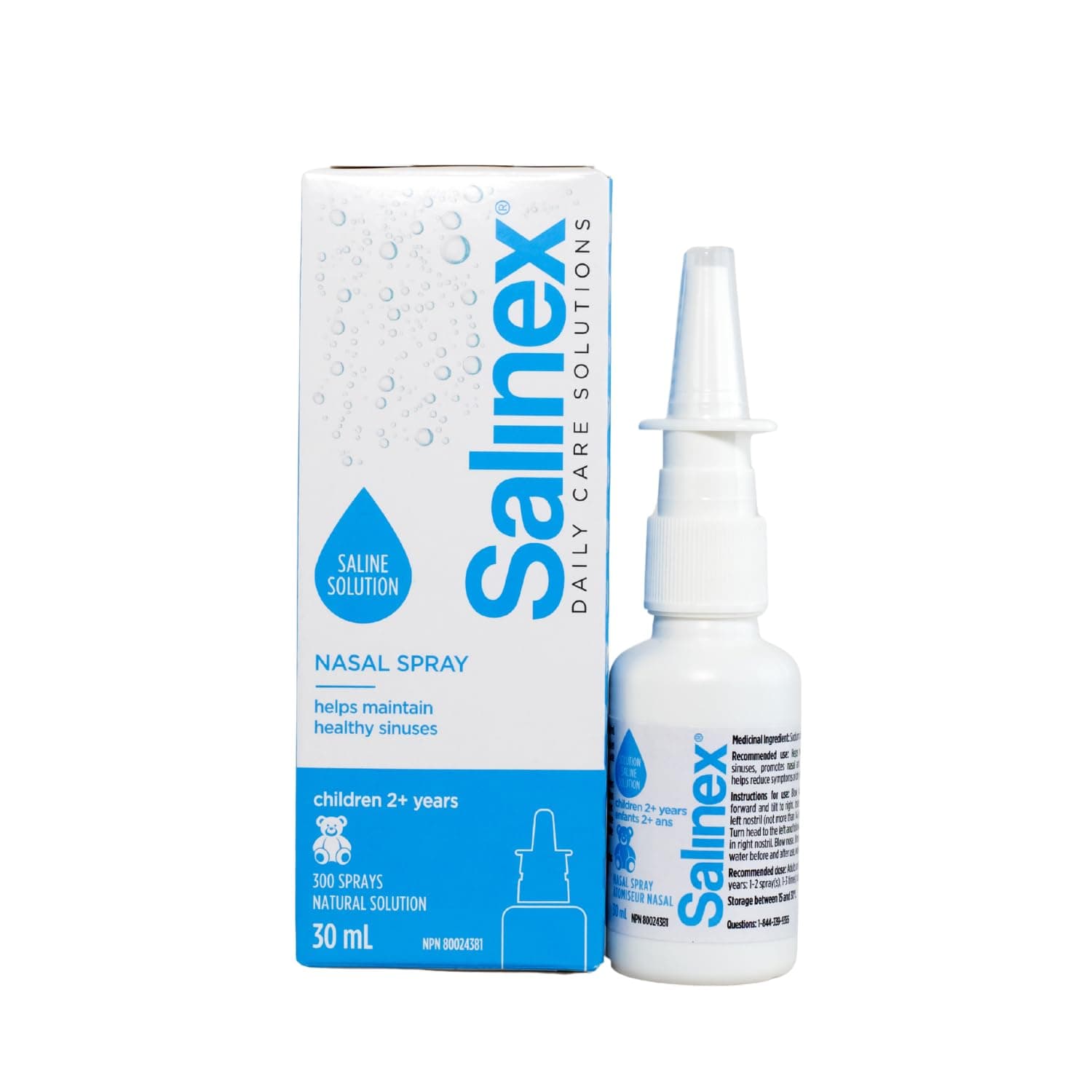 Salinex Saline Nasal Spray for Children, Daily Nasal Care, 30 mL