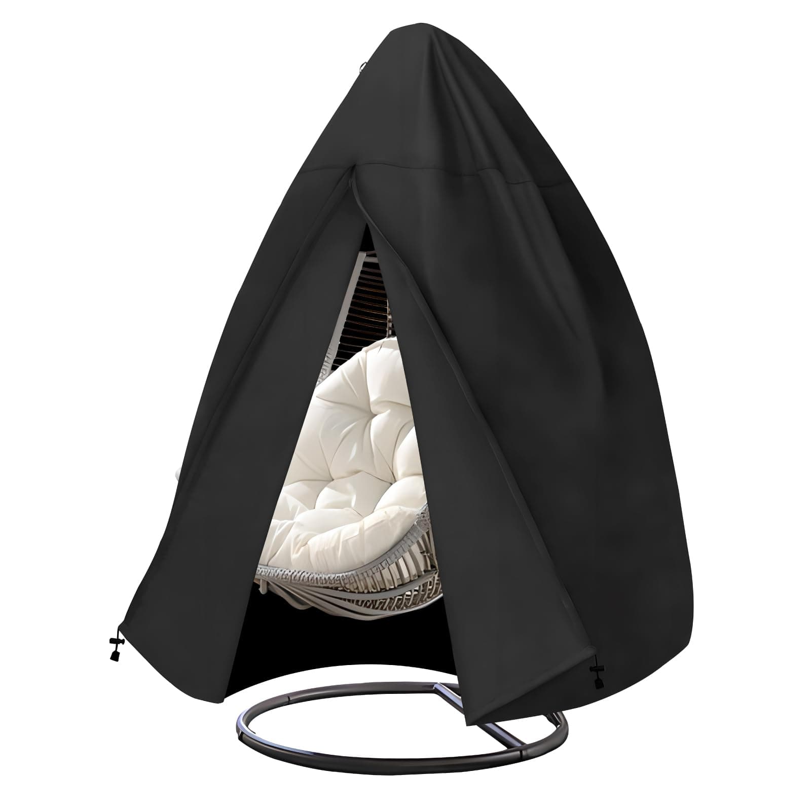 GHYKL Egg Chair Cover, Patio Waterproof Heavy Duty Swing Hanging Chair Cover, Outdoor Wicker Single Seat Egg Chair Covers