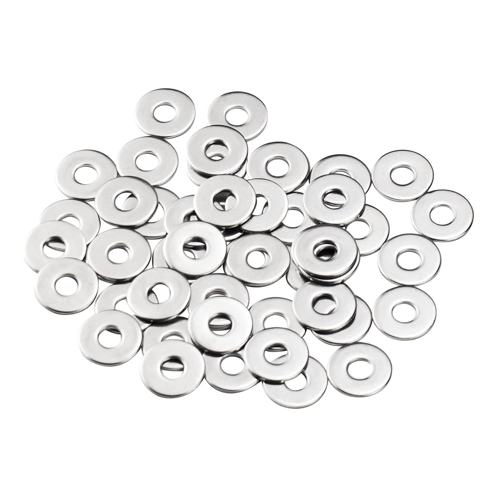 Unterlegscheiben M6 Große, MeHurr 50 Stück Beilagscheiben Edelstahl A2 V2A 304, Karosseriescheiben DIN9021 / ISO7093, Unterlegscheibe M6 x 18mm, Metallscheiben für Schrauben & Muttern & Gewindestange