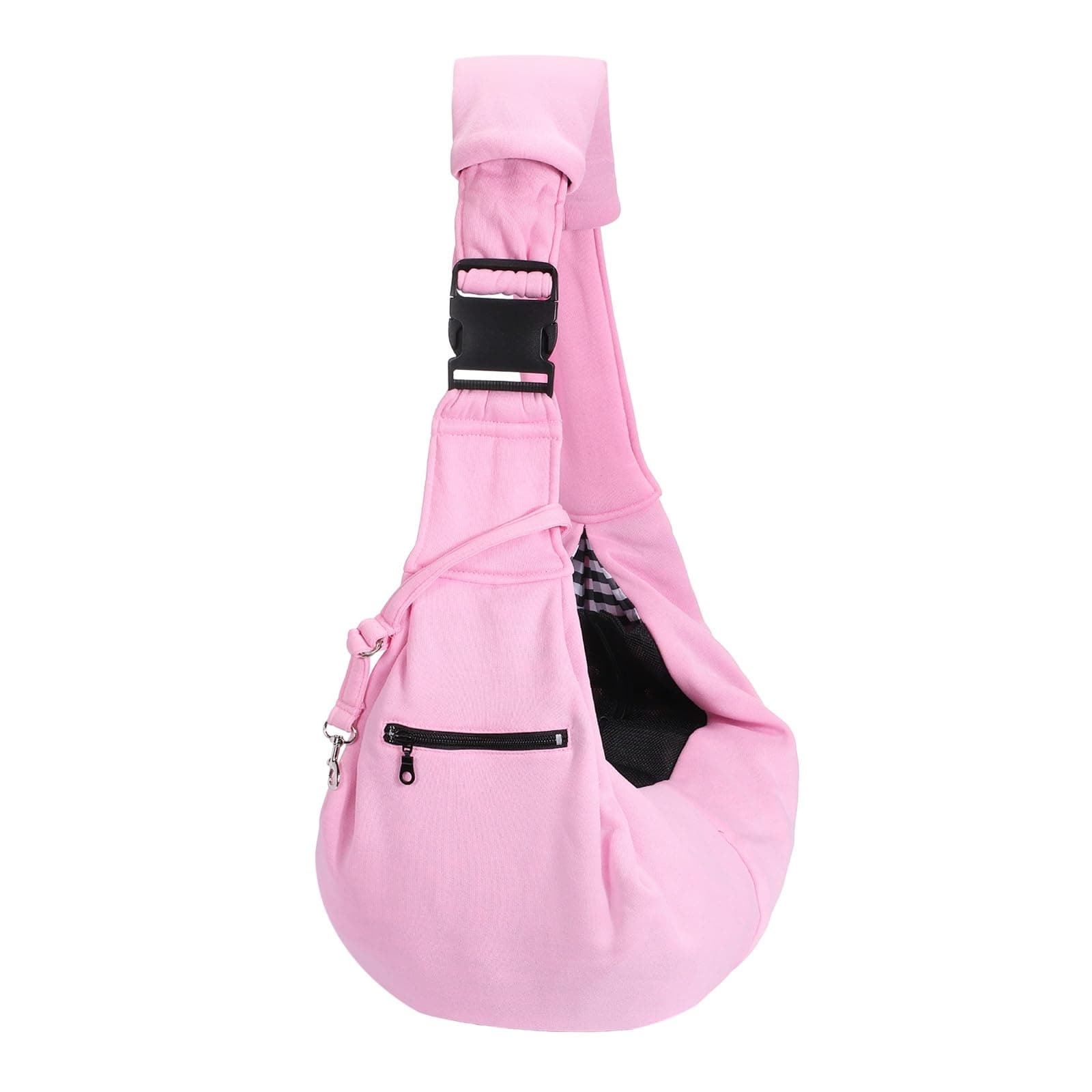 PETAXCELL Dog Sling Carrier for Small Dogs and Cats Up to 16.5 Lbs, Breathable with Shoulder Pad Pet Crossbody Shoulder Bag, (Pink, 1 Pcs) Intended for Outdoor/Camp/Travel