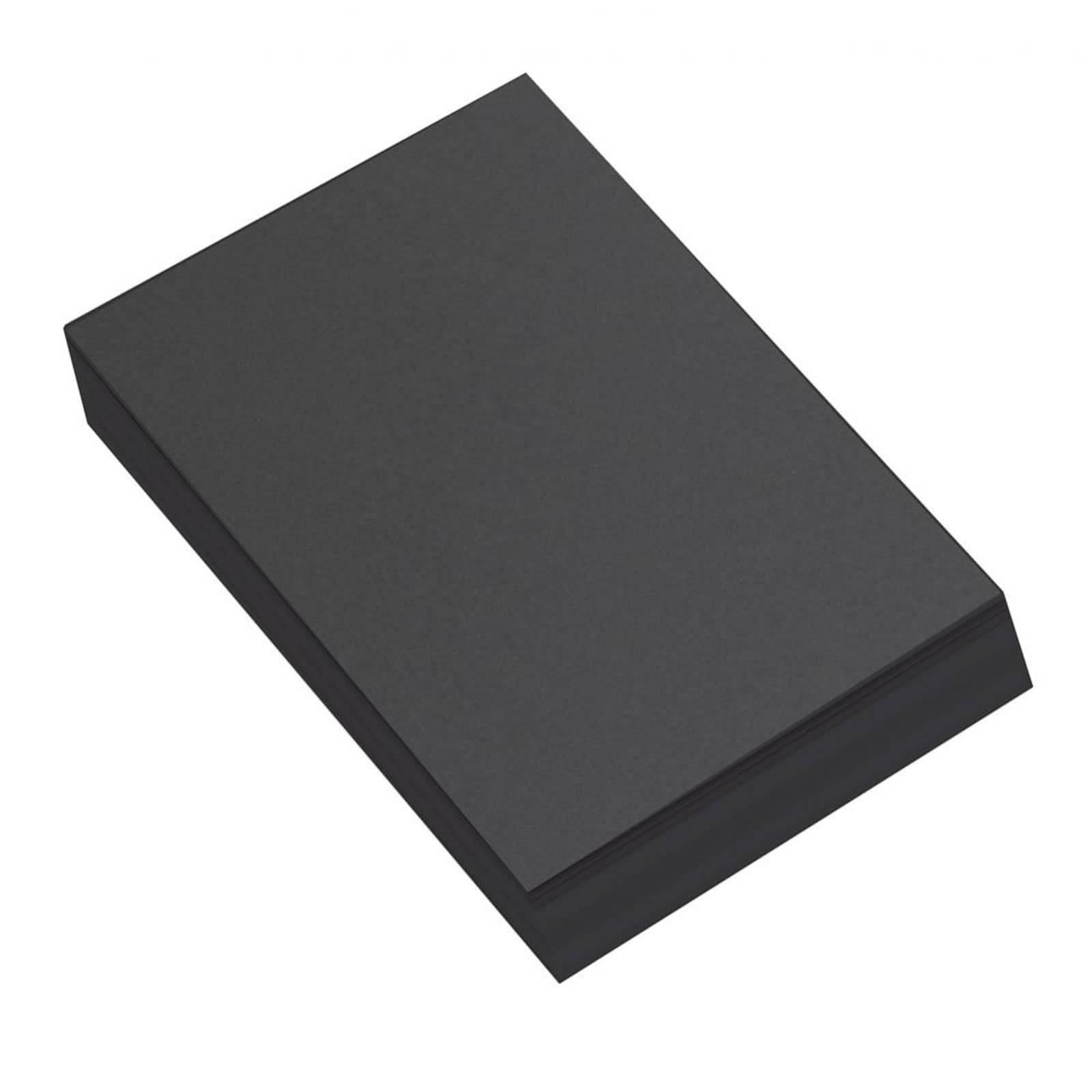 A4 Recycled Black Sugar Paper 100gsm Pack of 100 Art Sheets by BCreative®