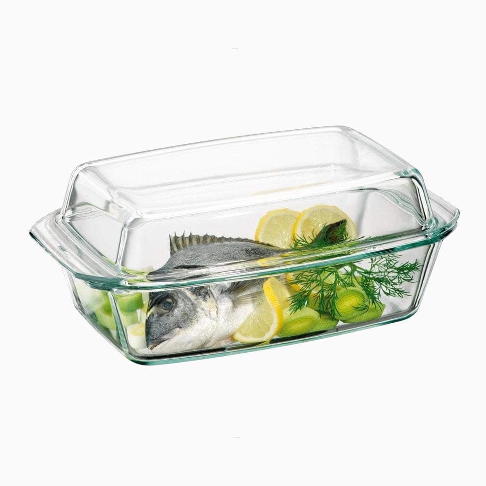 Simax 8593419414749 SIMAX. Round heatproof Dish with lid 5, 4L, Clear