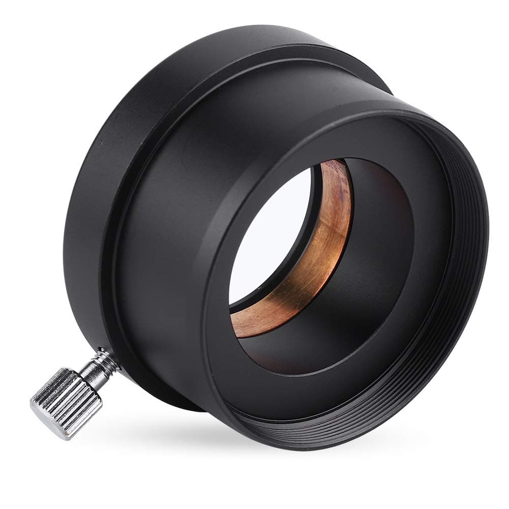 Telescope Eyepiece Adapter Ring, 2" to 1.25", Black Metal Mount Adapter