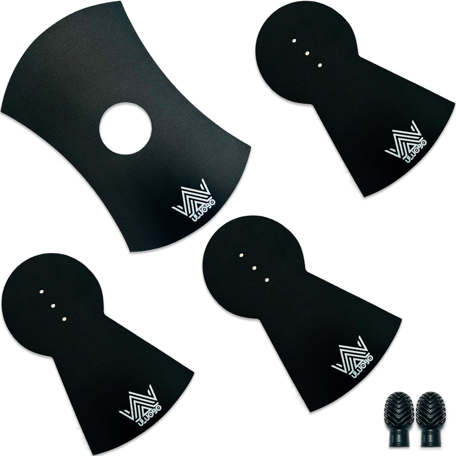 Drum Mute Pads Set 16 Pieces with 4-Pcs Drum Dampening Pads and 8-Pcs Cymbal Mufflers Pads