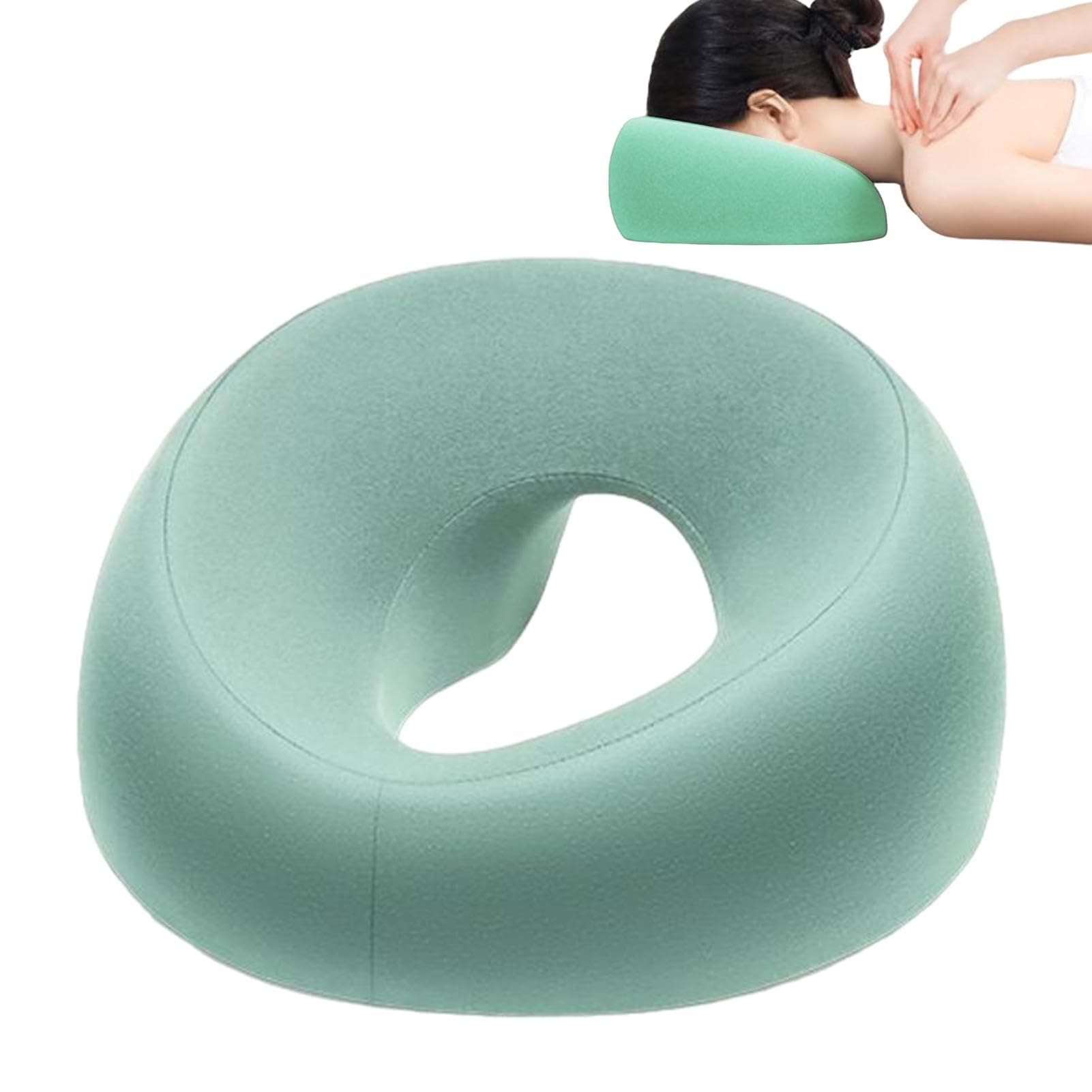 GEUGECY Prone Pillow Prone Cushion | Prone Position Pillow | Face Down Massage Pillow | Face Down Cushion | Face Down Pillow for Massage | Massage Face Cradle Pad for Massage Tables Salons