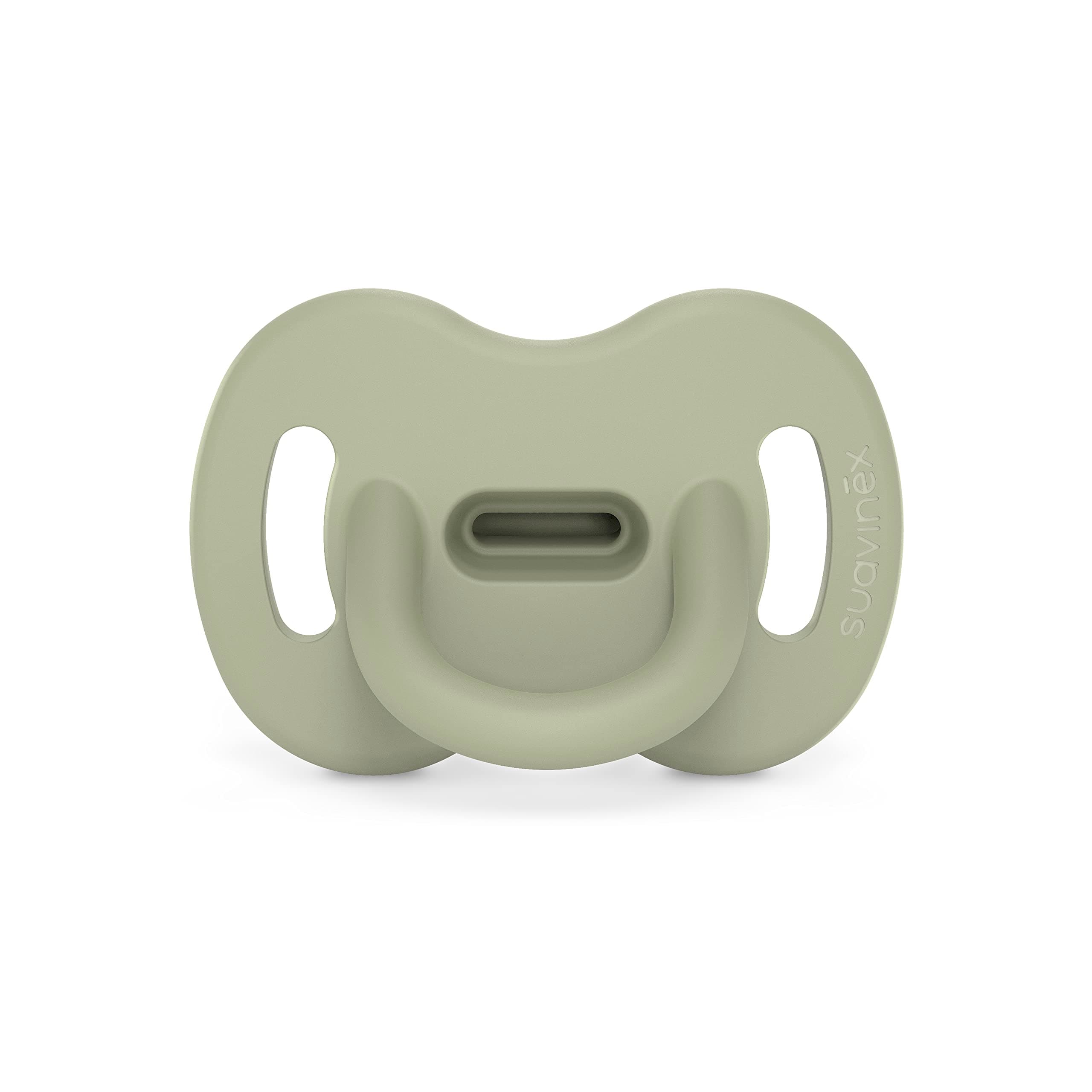 Color Essence SX PRO Silicone Baby Pacifier 1Pk, Made with 100% Soft Silicone, Baby Essentials Perfect for Breastfeeding Babies, Designed in Spain, 6-18 Mths, Jungle Green