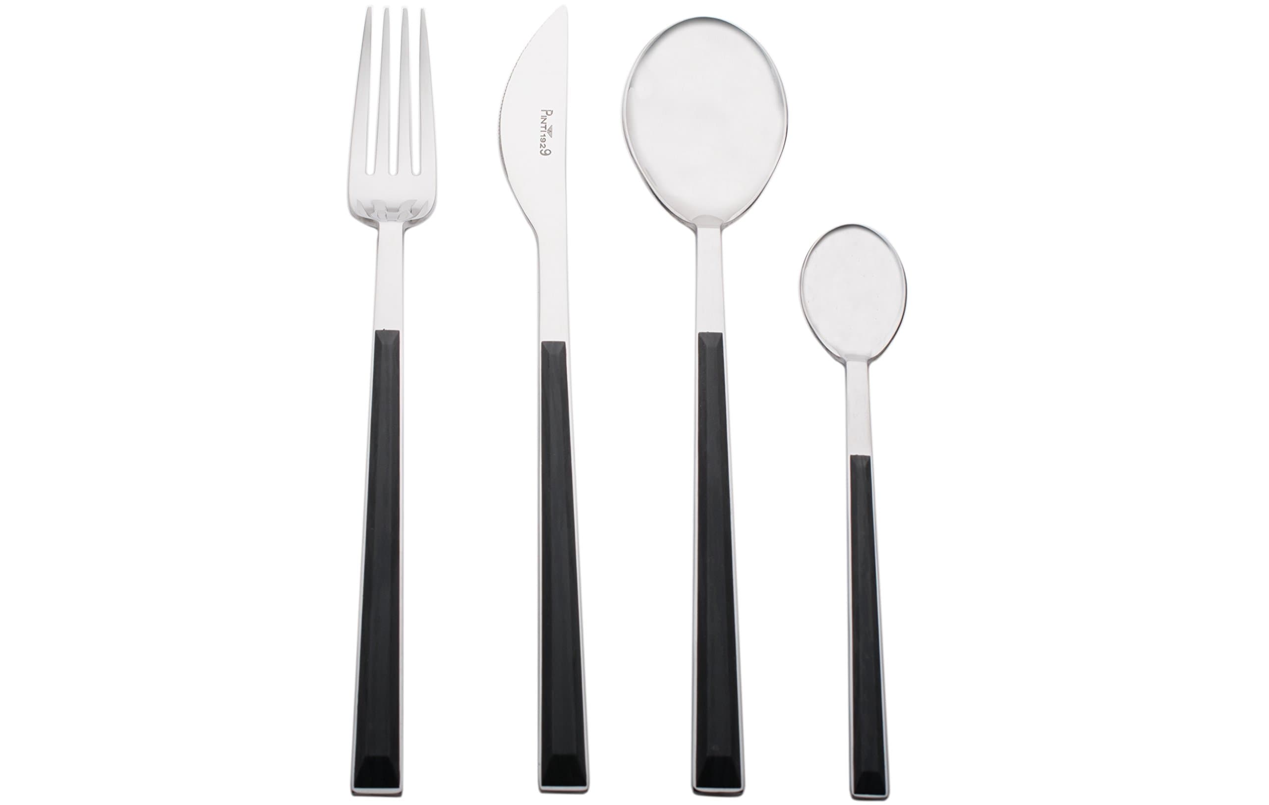 Pinti Sushi Queen for Red Vanilla 17E07091 24 Piece Flatware Set, Ebony