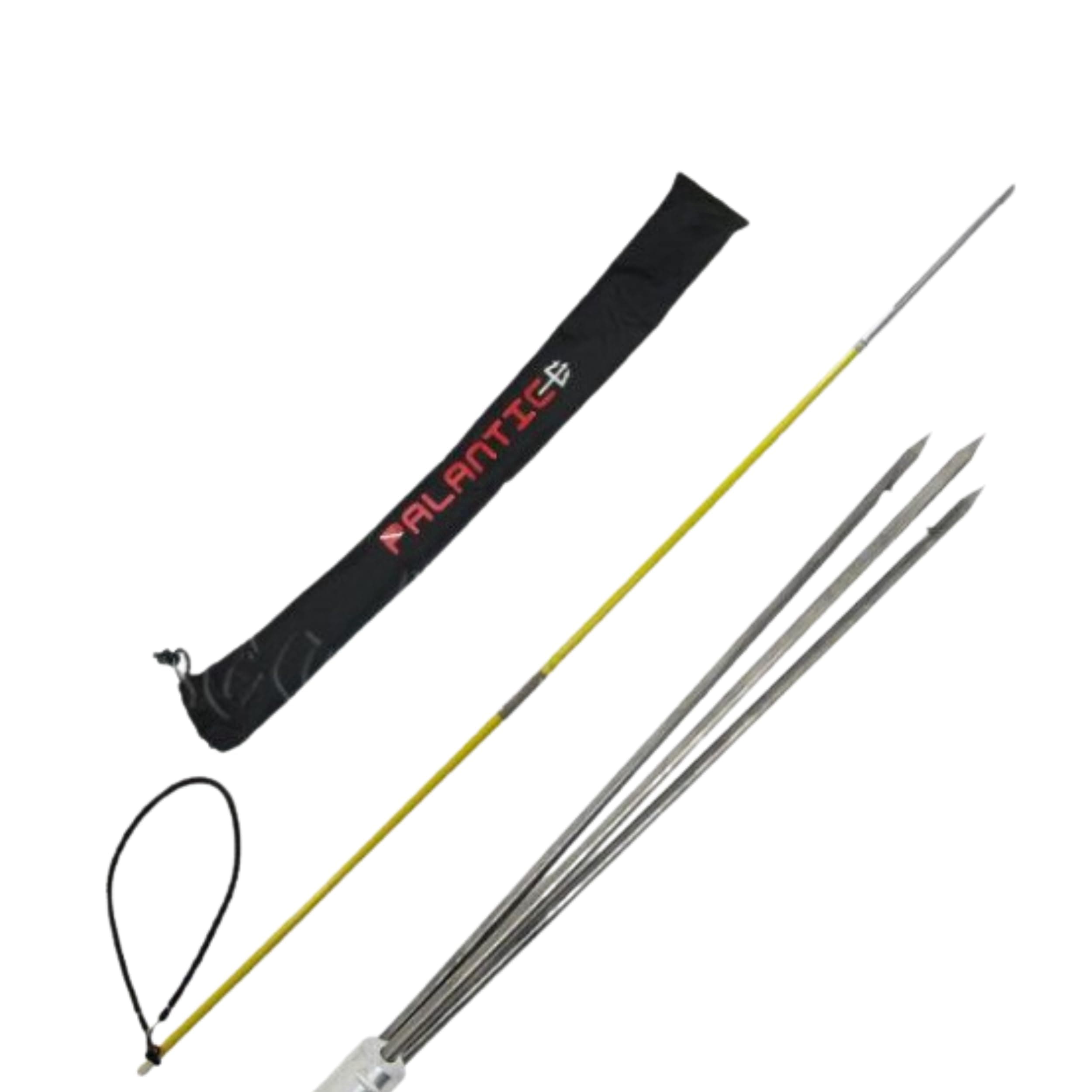 Scuba-Choice 5 'Travel Spearfishing Two-Piece Fiber Glass Pole Spear 3 Prong Barb Paralyzer And Bag