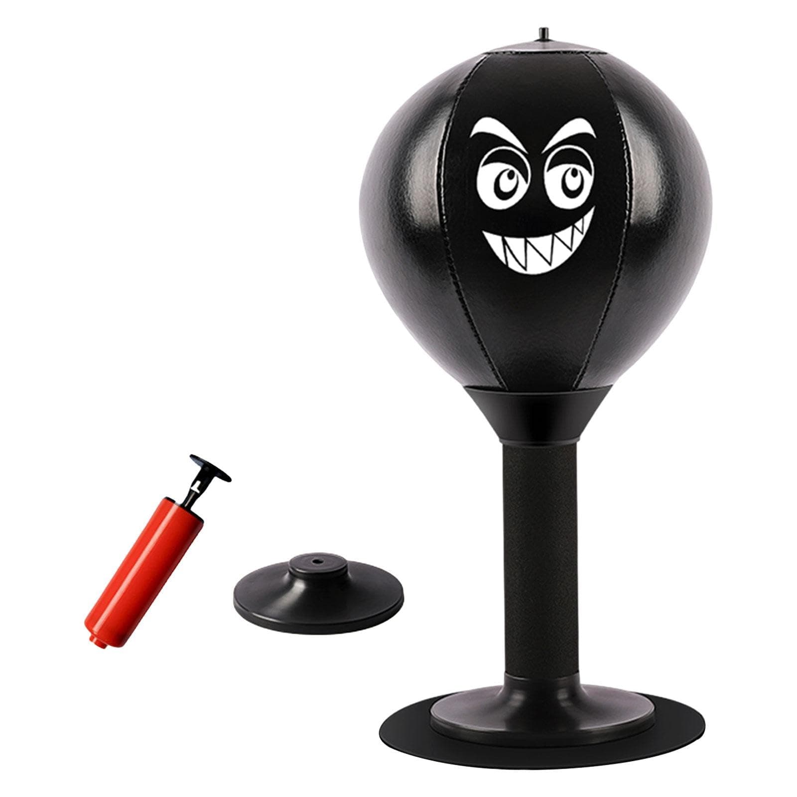 Aosekaa Desktop Punching Bag,Reflex Strain and Tension Toys Gag Gifts, Table Desk Boxing Punch Ball for Boxing Exercise Boss or Coworker Him, Black